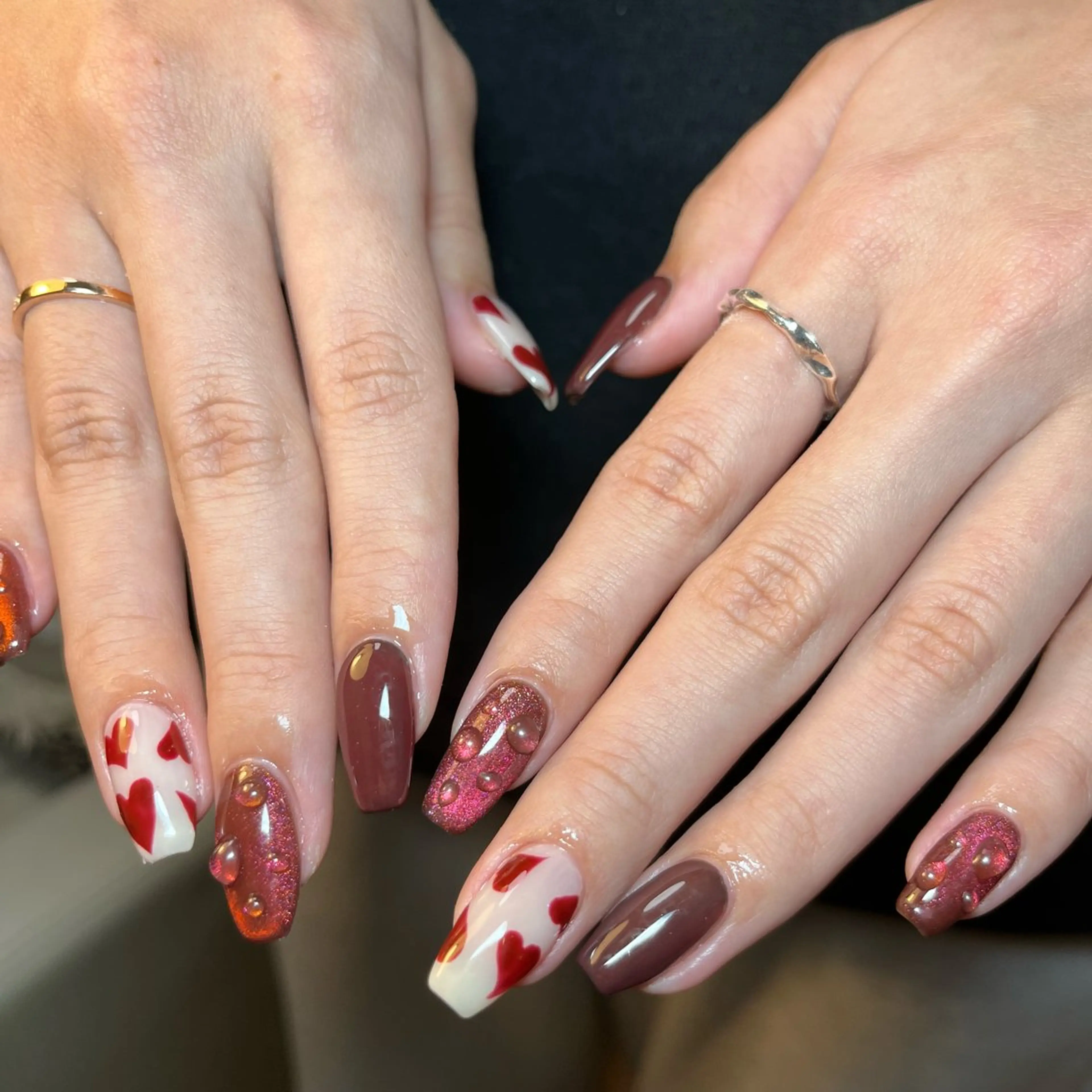 ネイル ハンドネイル Amber21.所属・Nagahama Akariのネイルデザイン