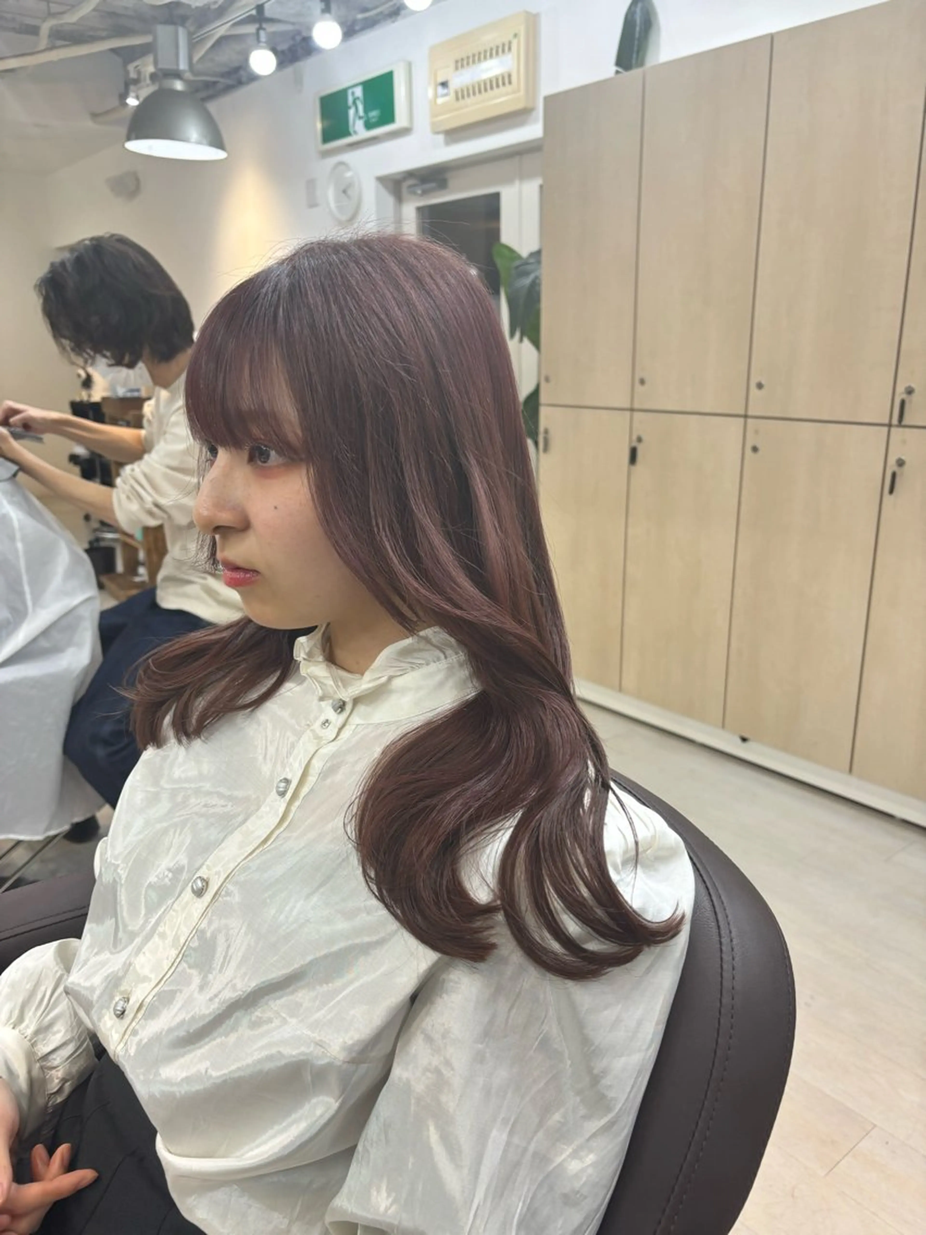 セミロング ヘアカラー トリートメント ヘッドスパ ヘアセット I S所属・🌿透明感カラー‪ 縮毛矯正✨かずきのヘアスタイル
