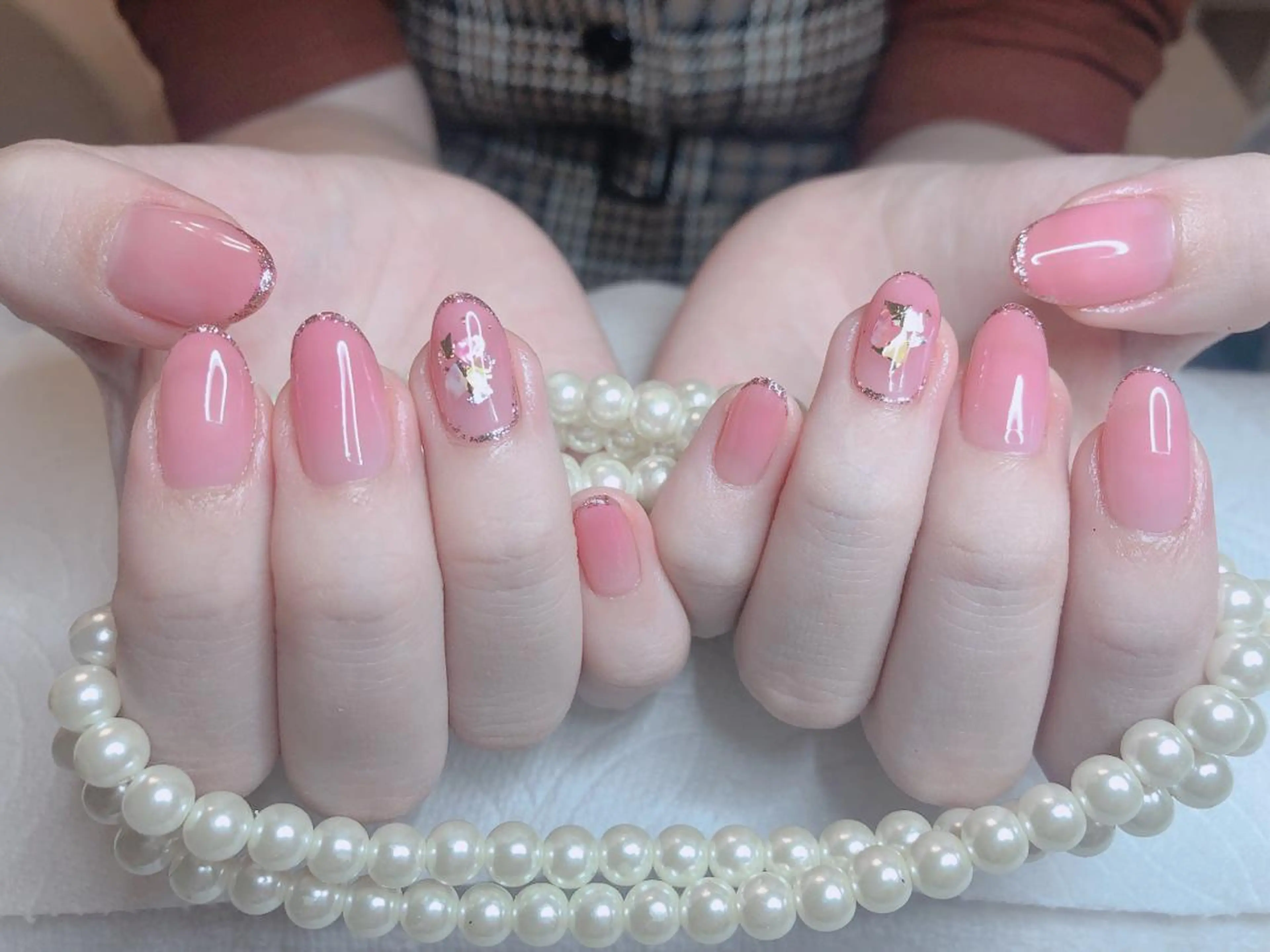 ミディアム ネイル 長さ出し専門 nynaのネイルデザイン