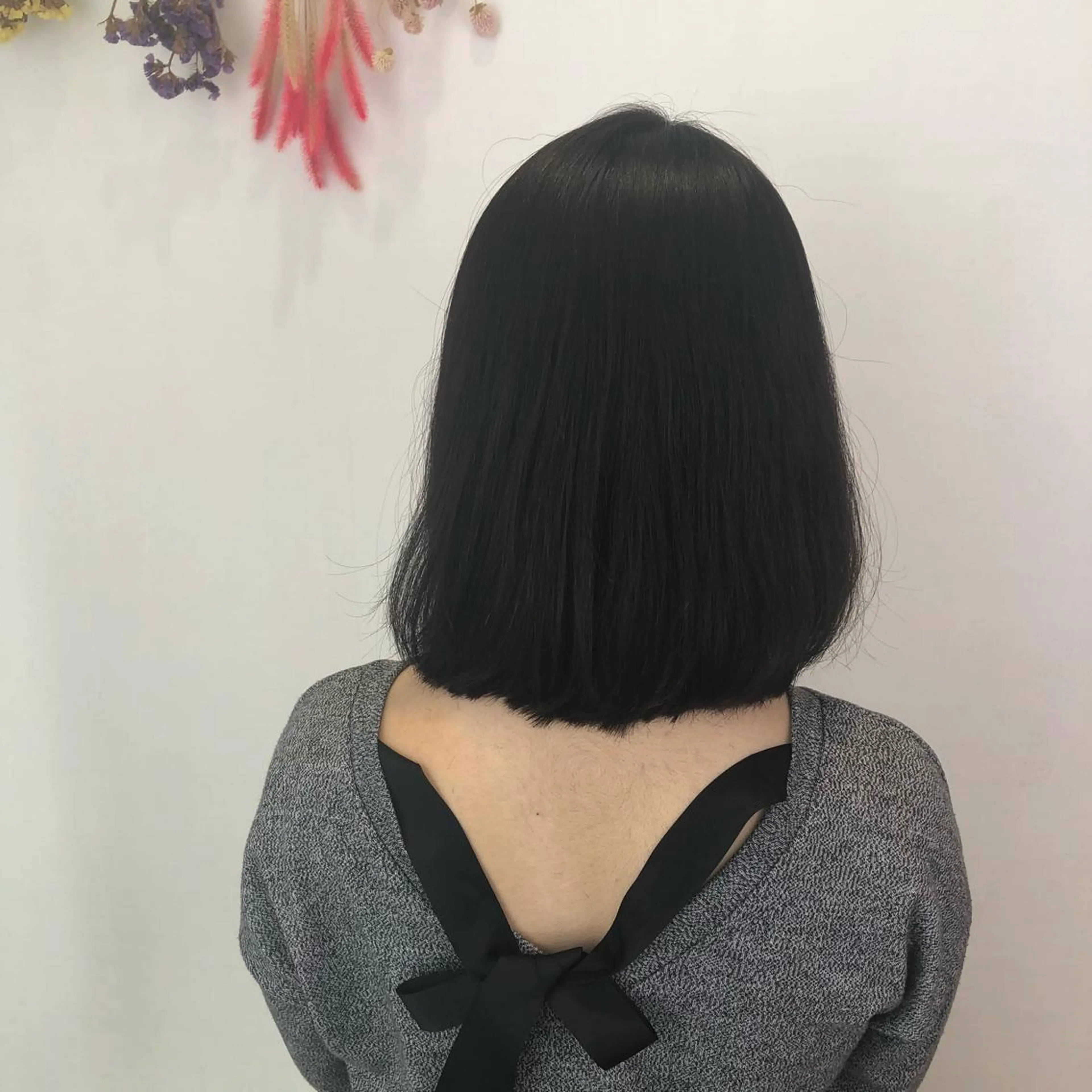 ミディアム カラー ベージュ/インナー カラー🤍Rieのヘアスタイル