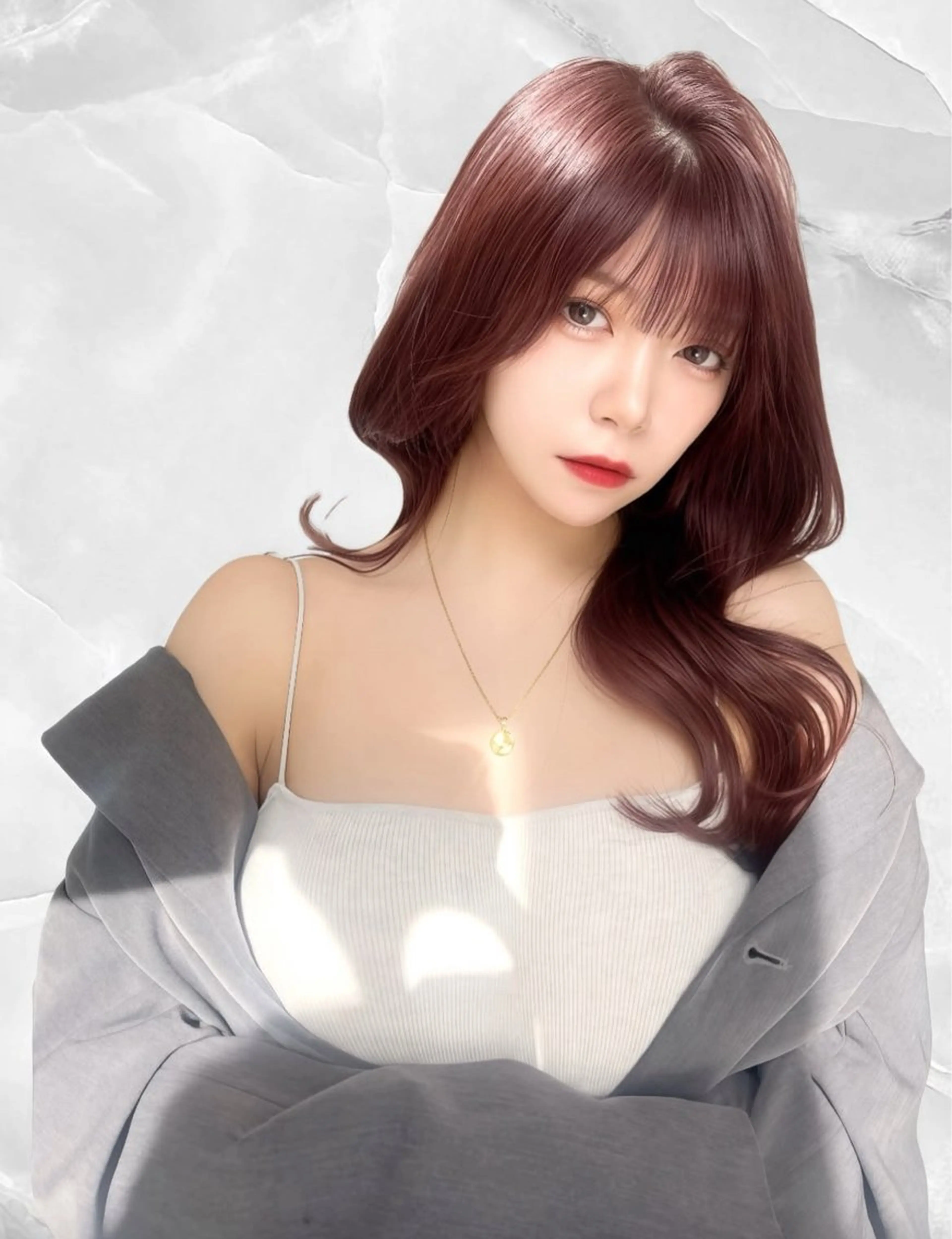 セミロング カラー ヘアアレンジ カット ヘアカラー トリートメント 韓国ヘア/髪質改善 TAKAHIROのヘアスタイル