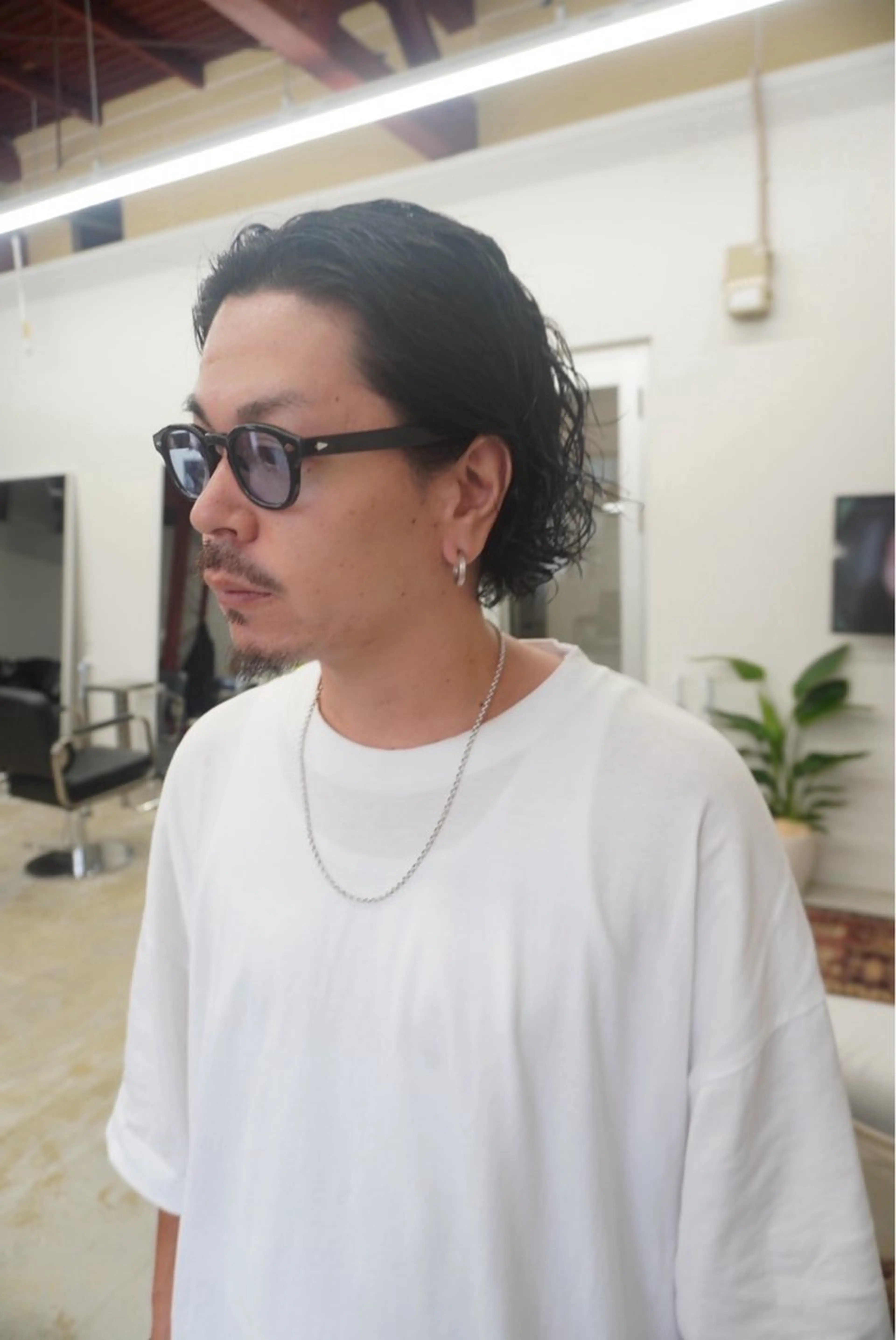 ミディアム パーマ メンズ BOW【ボウ】所属・メンズパーマ/本町/ 心斎橋/Takumiのヘアスタイル