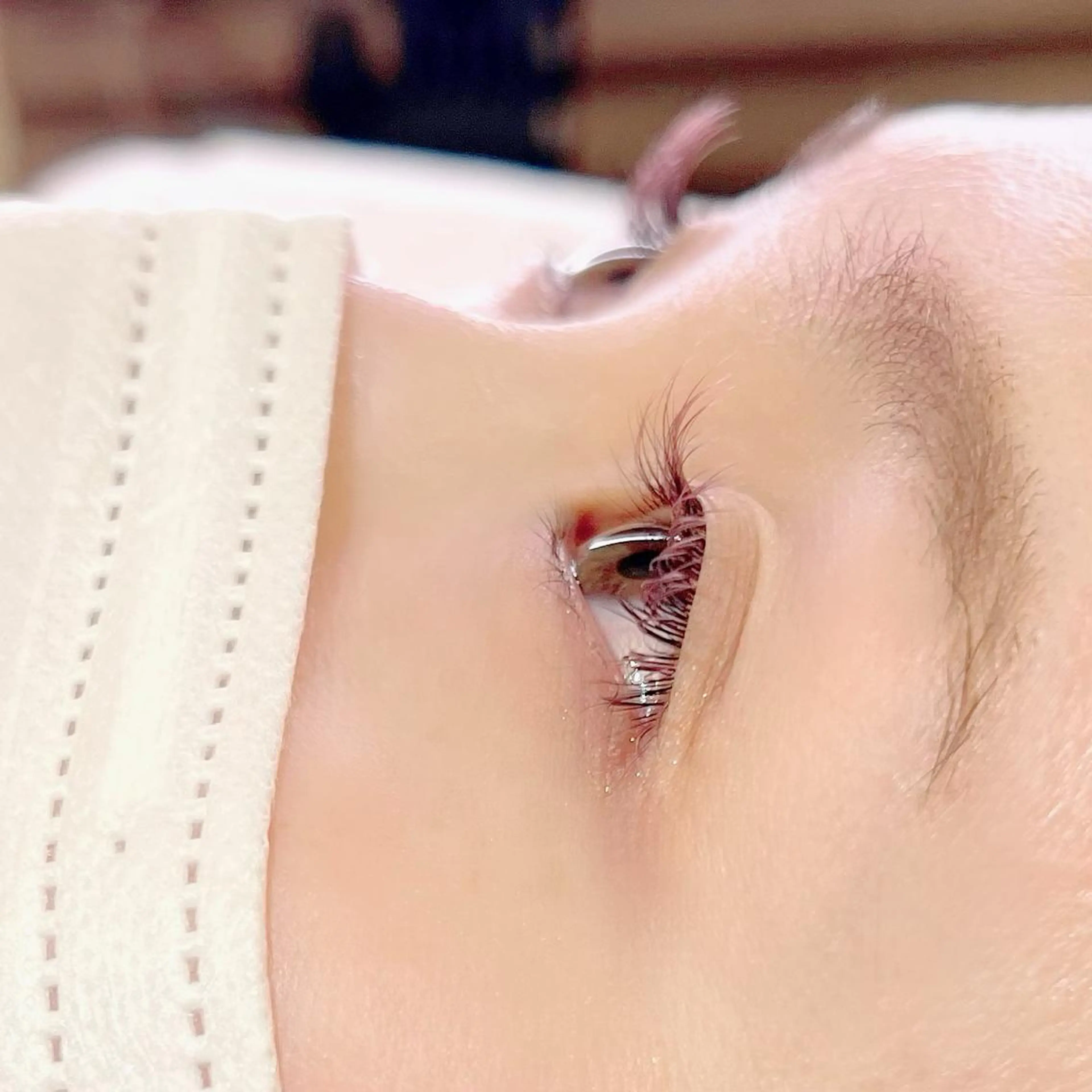 マツエク・マツパ カラーマツエク フラットラッシュ 一重×まつ毛パーマ francesca eyelash所属・中島 顕子のマツエク・マツパデザイン