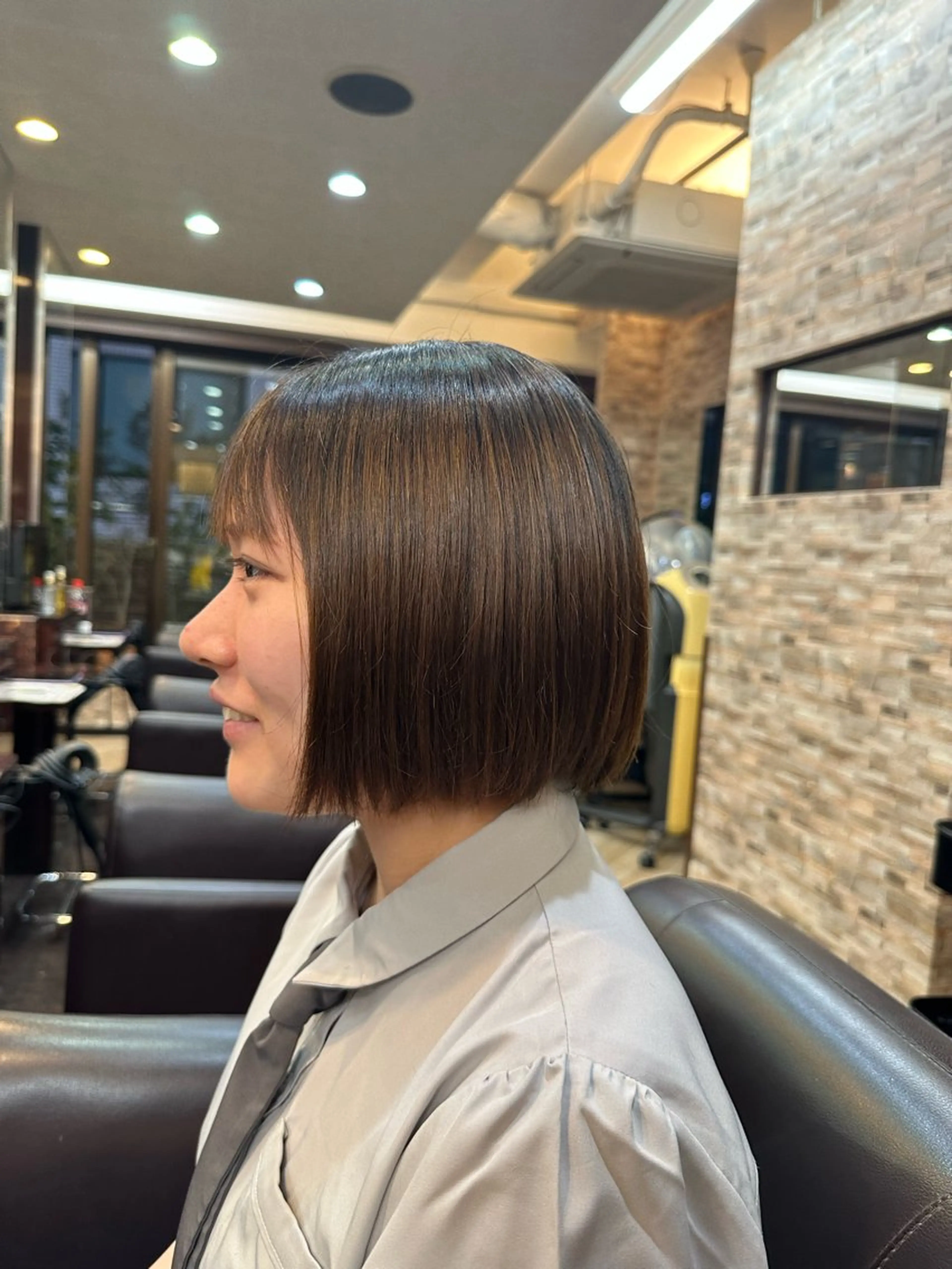 ショート ボブ 縮毛矯正&髪質改善/ きょうの🐺のヘアスタイル