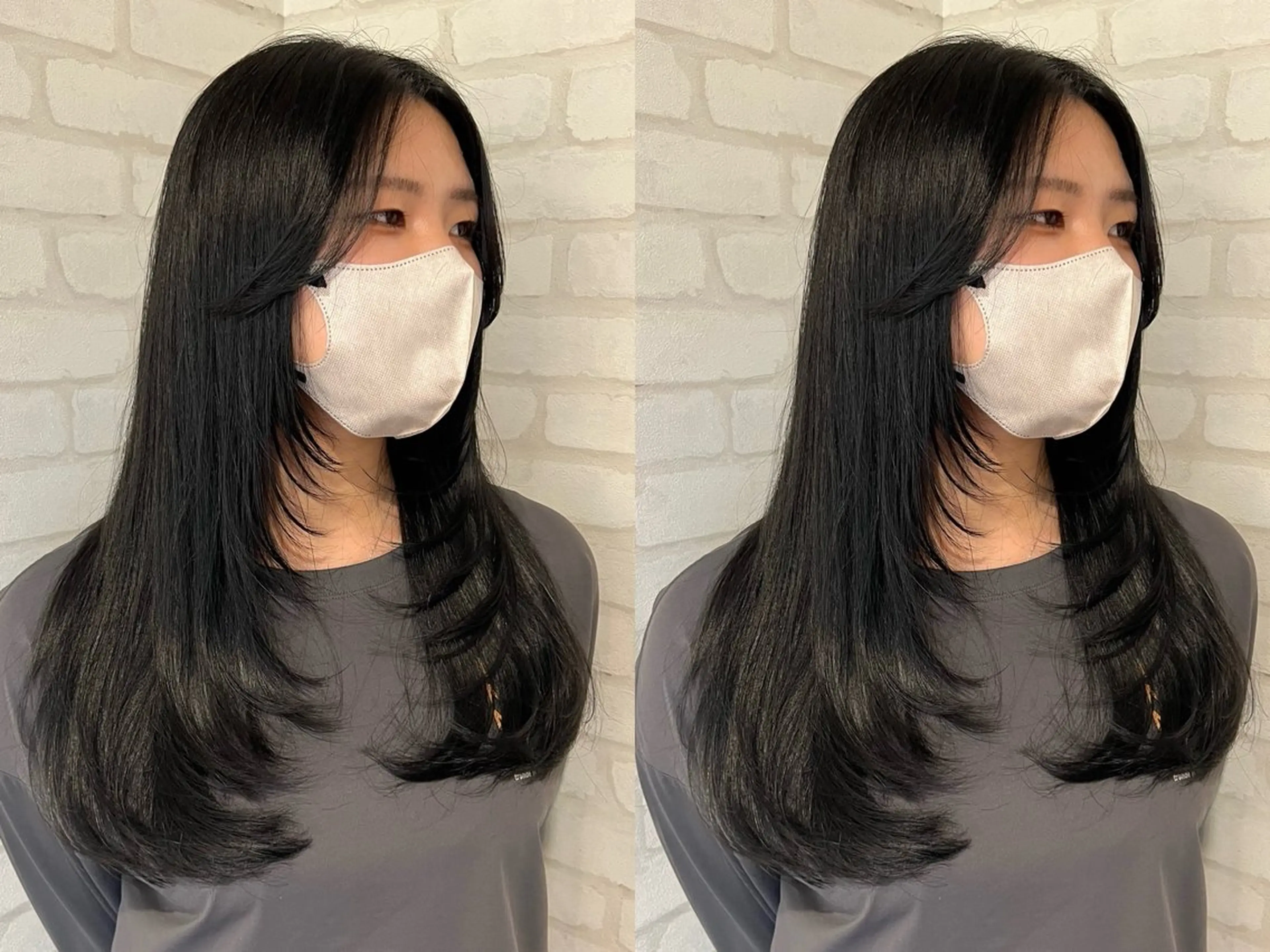 ロング 🇰🇷韓国風レイヤ ー🇰🇷の達人🔥のヘアスタイル