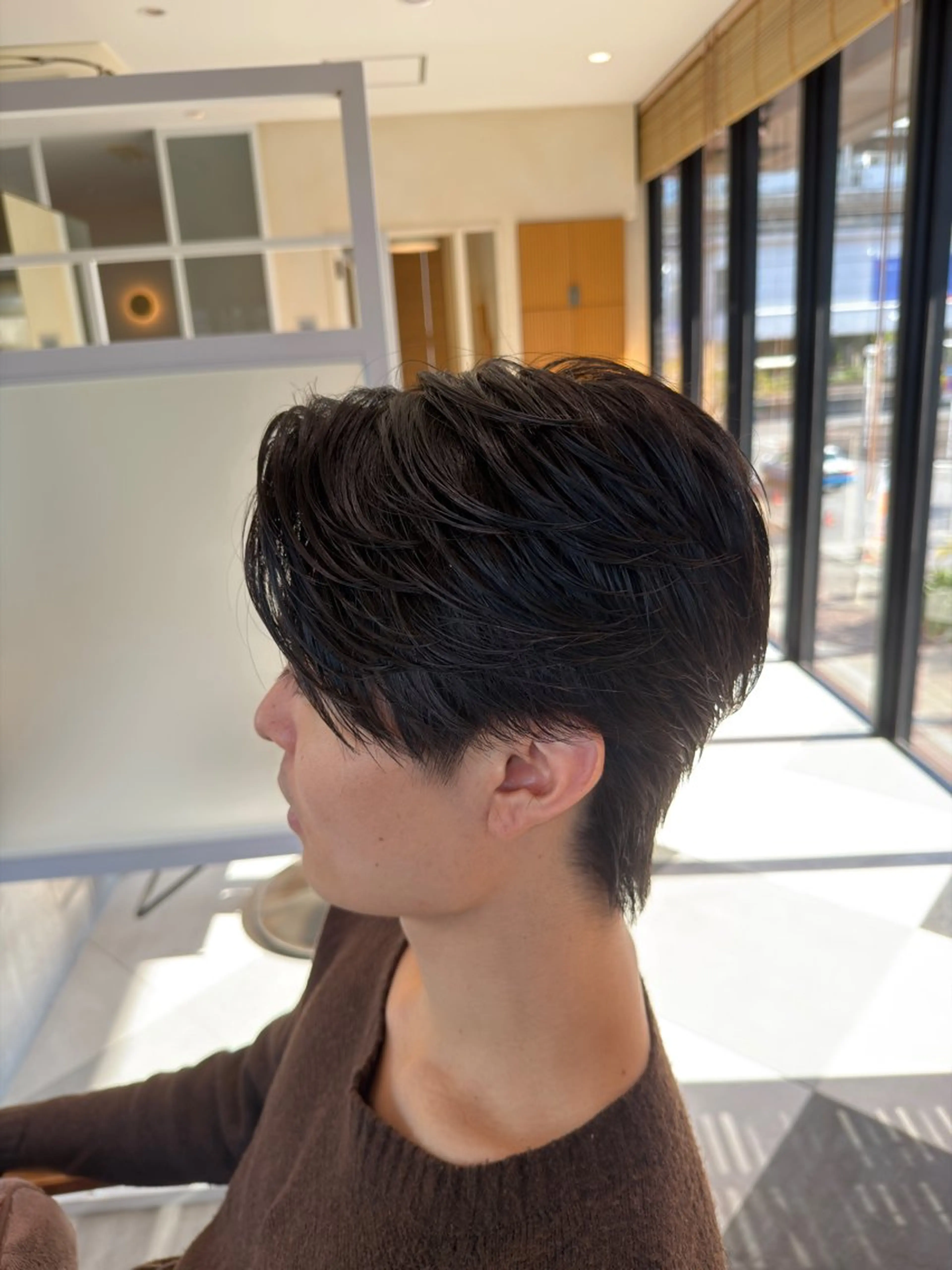 メンズ カット パーマ 野里 来希のヘアスタイル