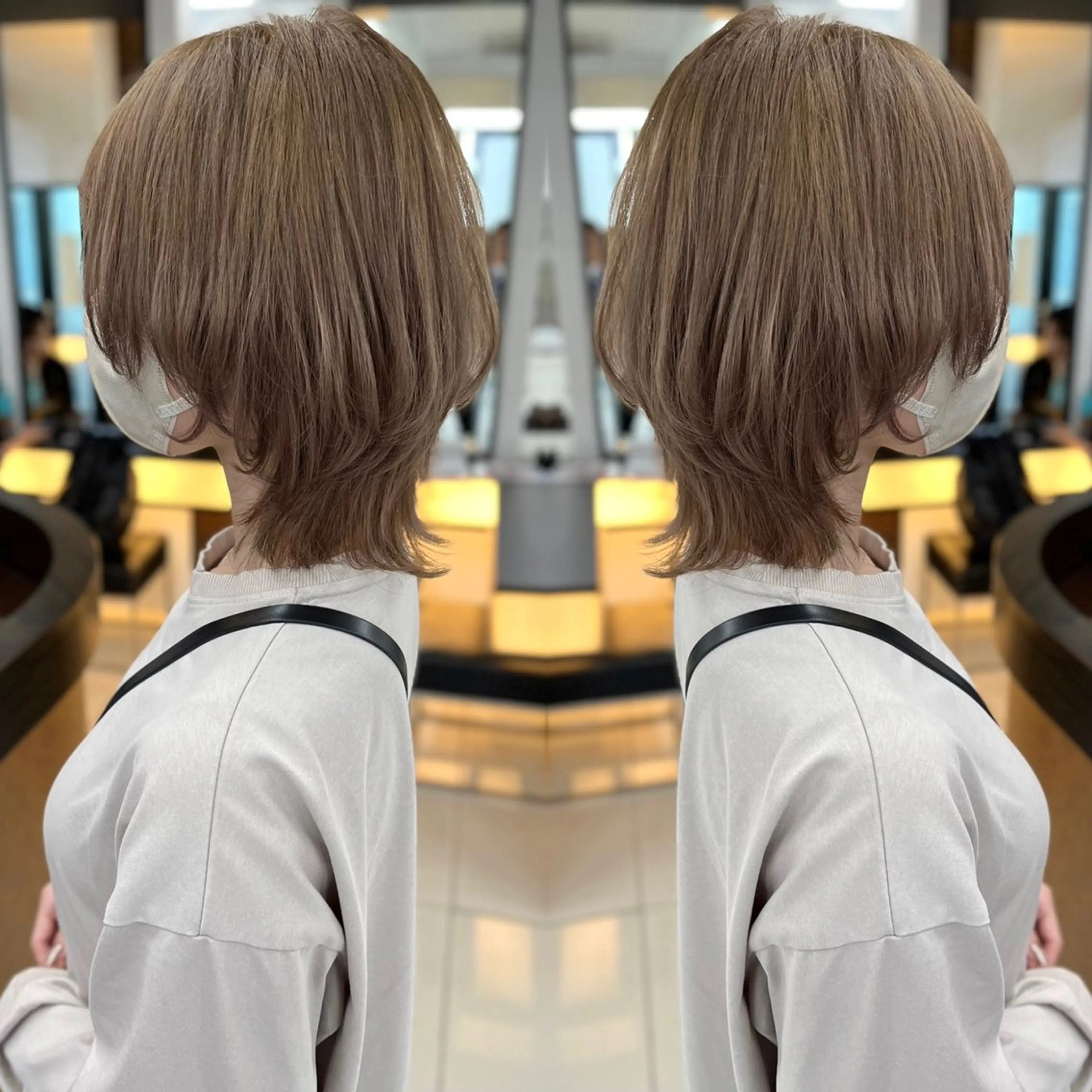 ショート カラー ベージュカラー ブリーチ ケアブリーチ ハイトーンカラー ショートヘア BOOTH share salon所属・ハタケヤマヨシキ ／BOOTHのヘアスタイル