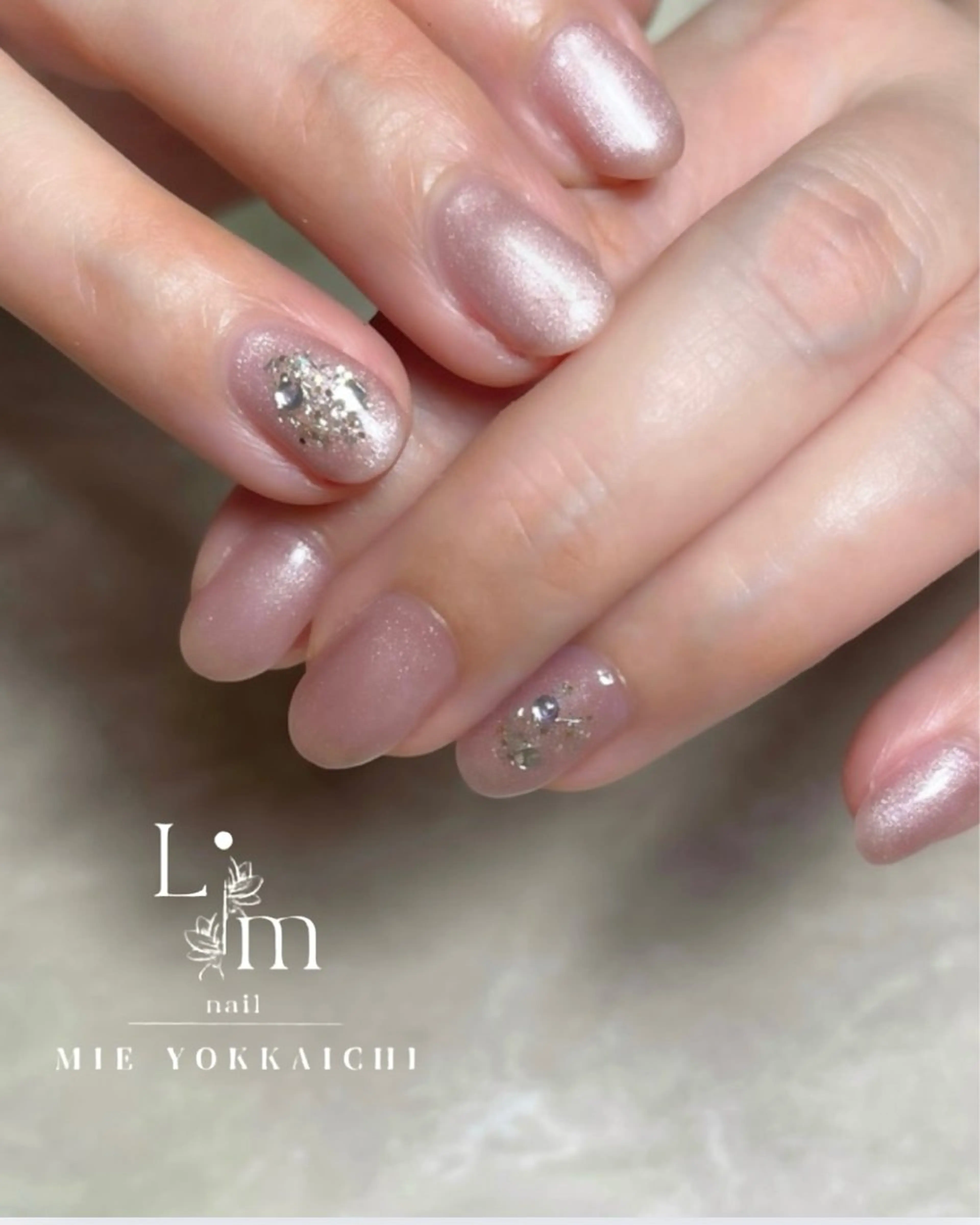 ネイル オフィスネイル シンプルネイル Li.m nail リム ネイルのネイルデザイン