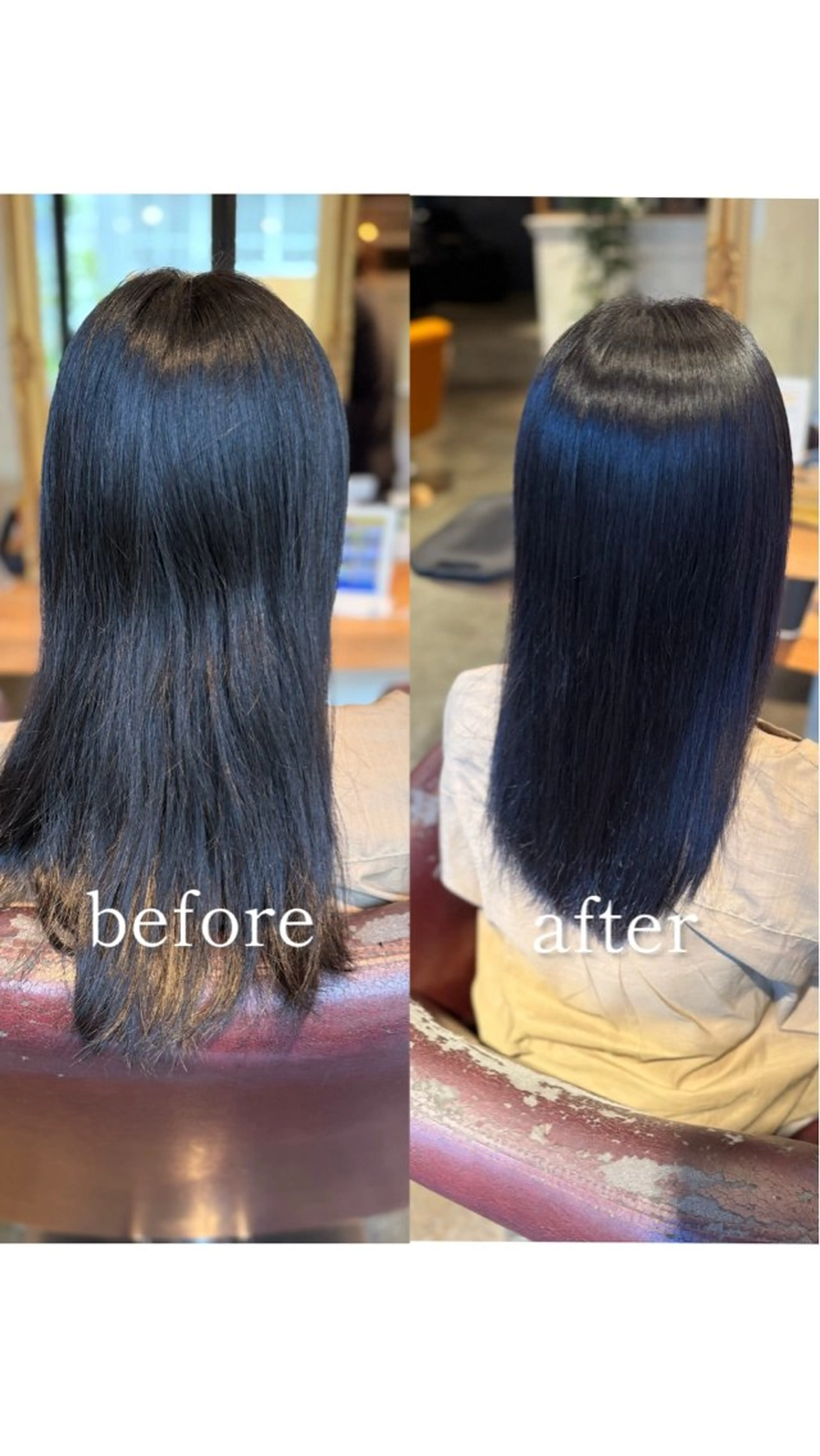 セミロング カット 縮毛矯正 トリートメント 髪質改善／美髪矯正 林田和真のヘアスタイル