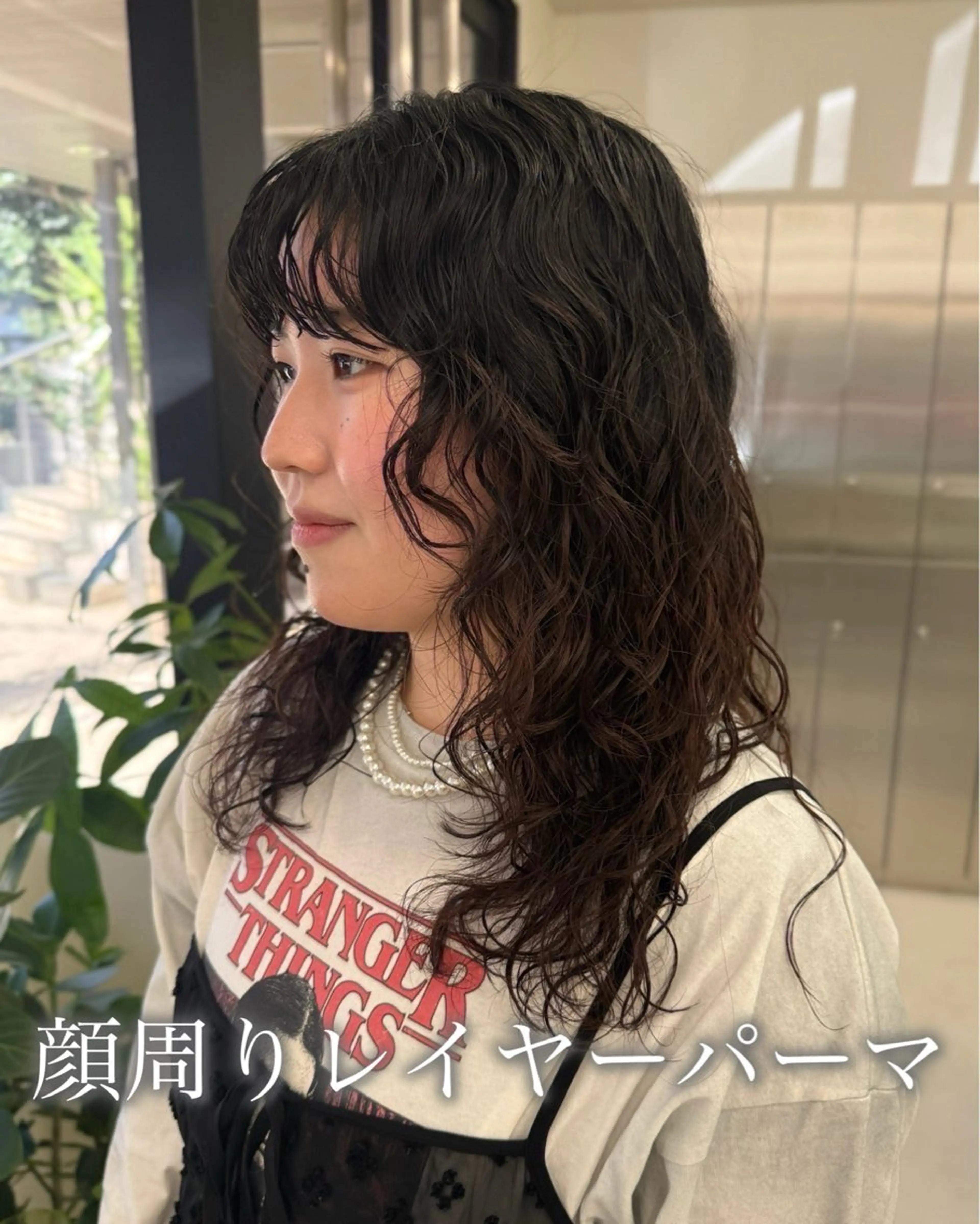 ロング カラー パーマ カット パーマ 表参道🌿赤み消し カラー/チナツのヘアスタイル