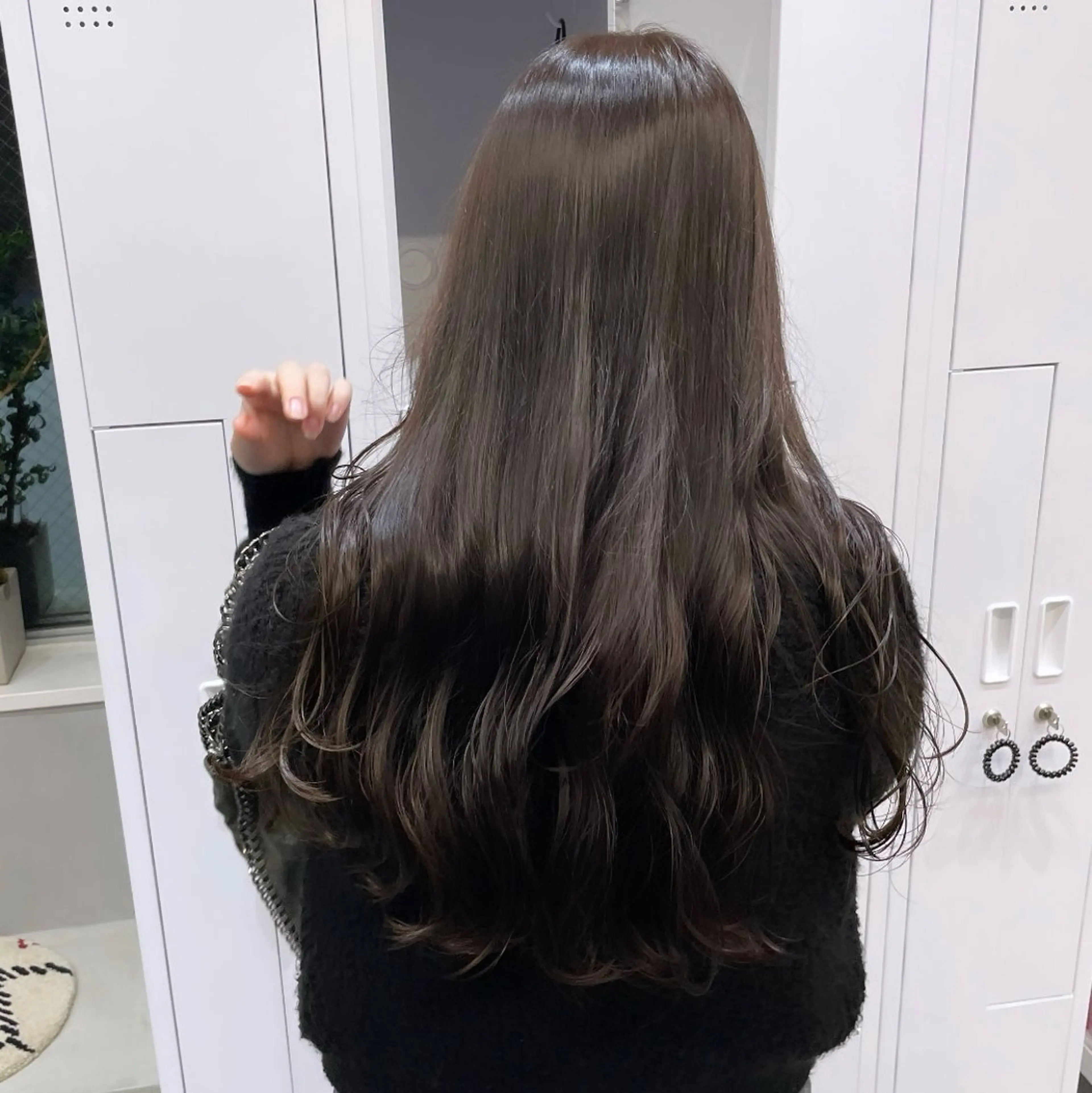 ロング カラー 透明感カラー グレージュ ヘアカラー Rui/透明感カラー 暖色/レイヤーカットのヘアスタイル