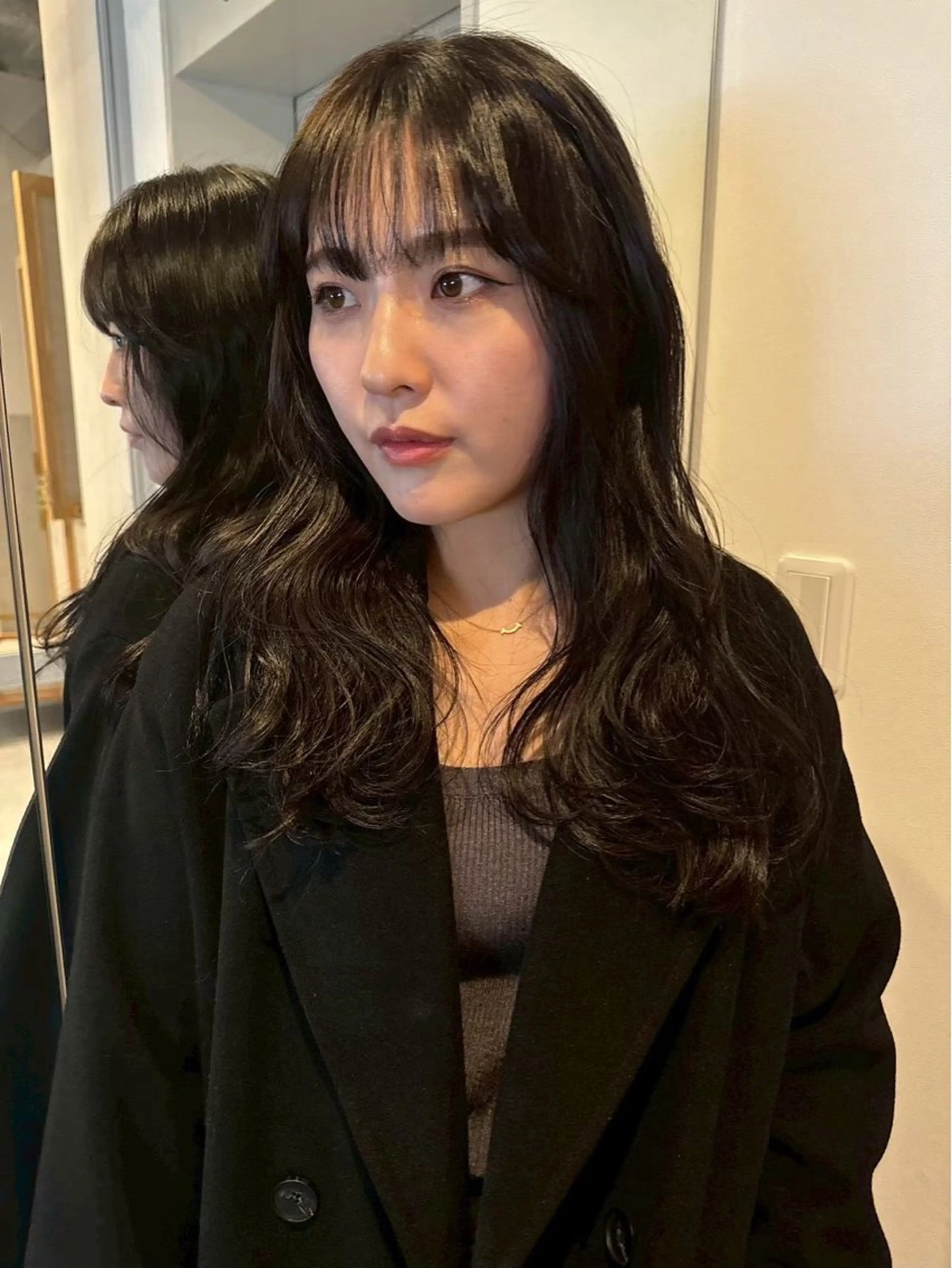 ロング 髪質改善 縮毛矯正 トリートメント カット ヘアカラー トリートメント nok所属・nok Osakaのヘアスタイル