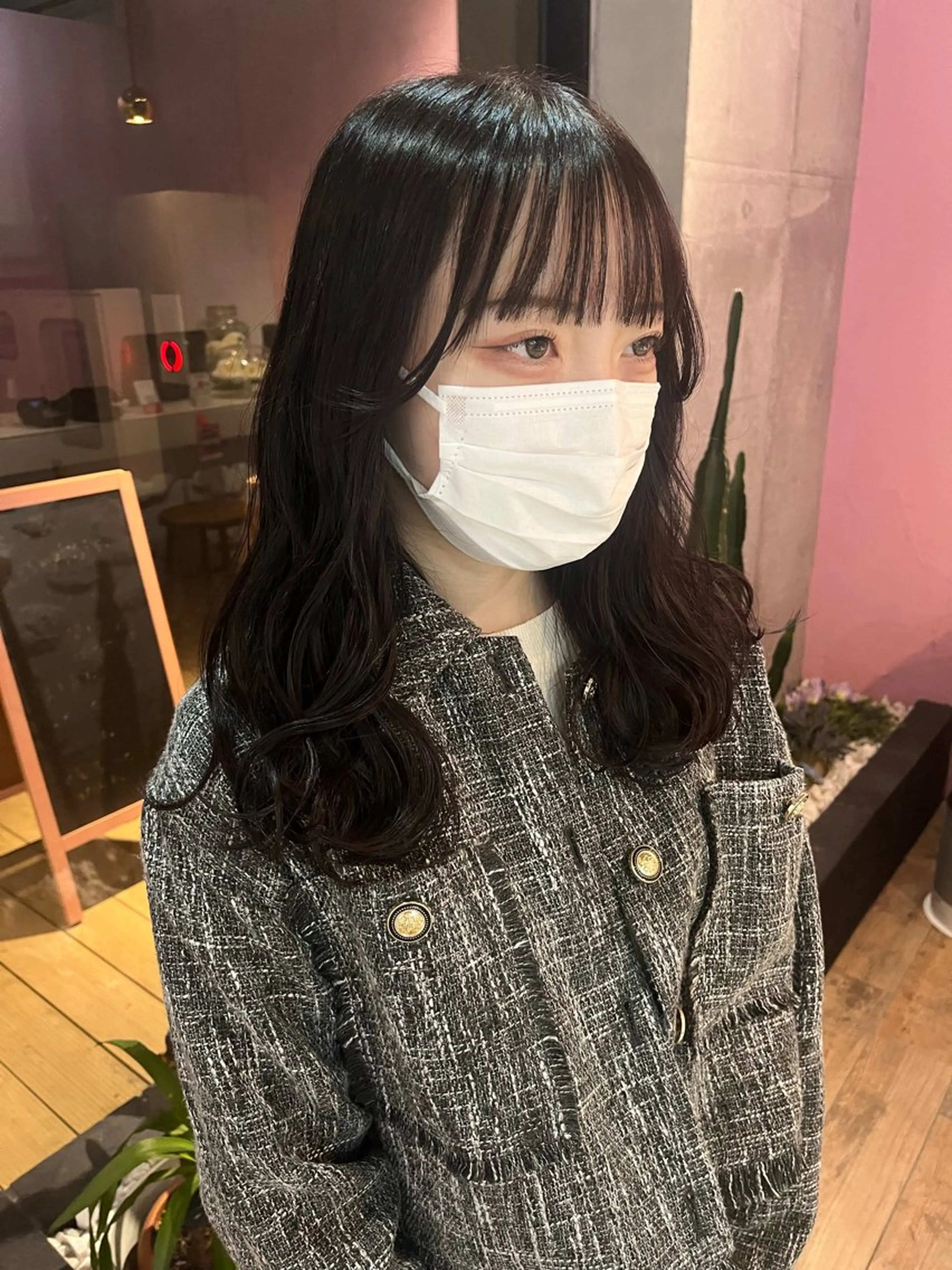 セミロング カラー 艶感透明感カラー🤍 hinaのヘアスタイル