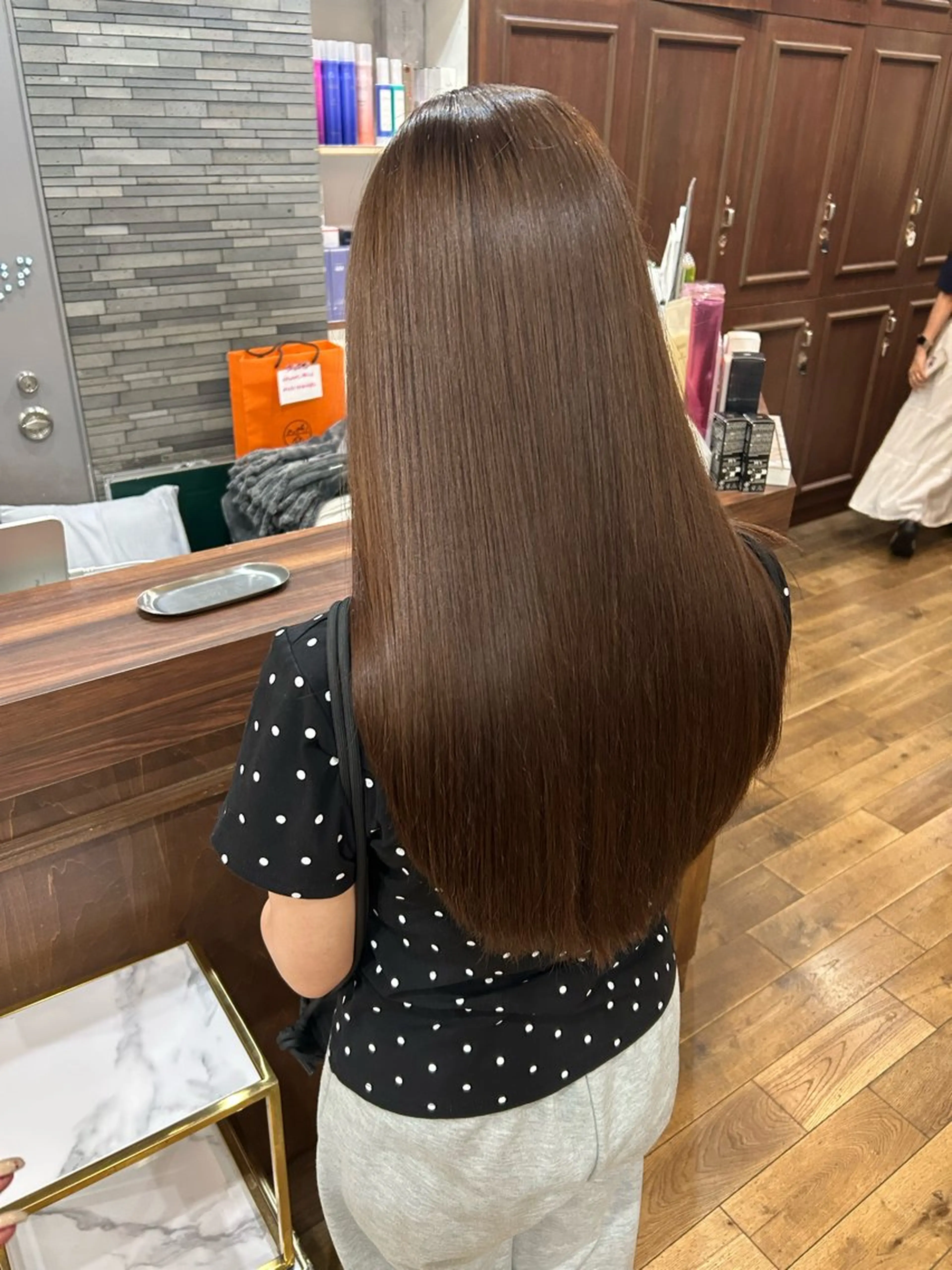 縮毛矯正 河崎 ブルーナちえみのヘアスタイル