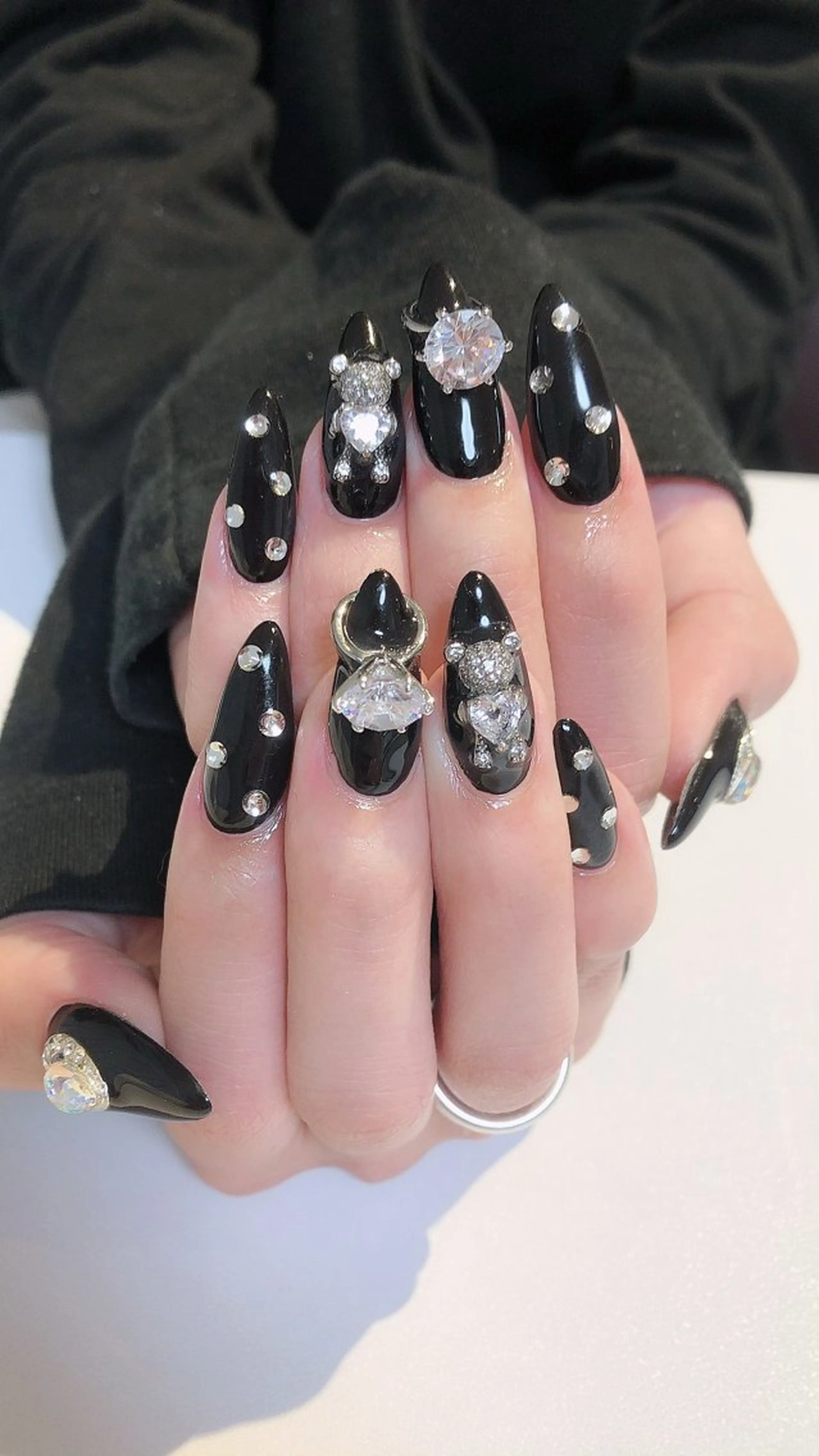 🦋‪チップ長さ出し【パーツ付け放題&持ち込みデザイン】🦋‪初回のみ他店オフ無料の写真