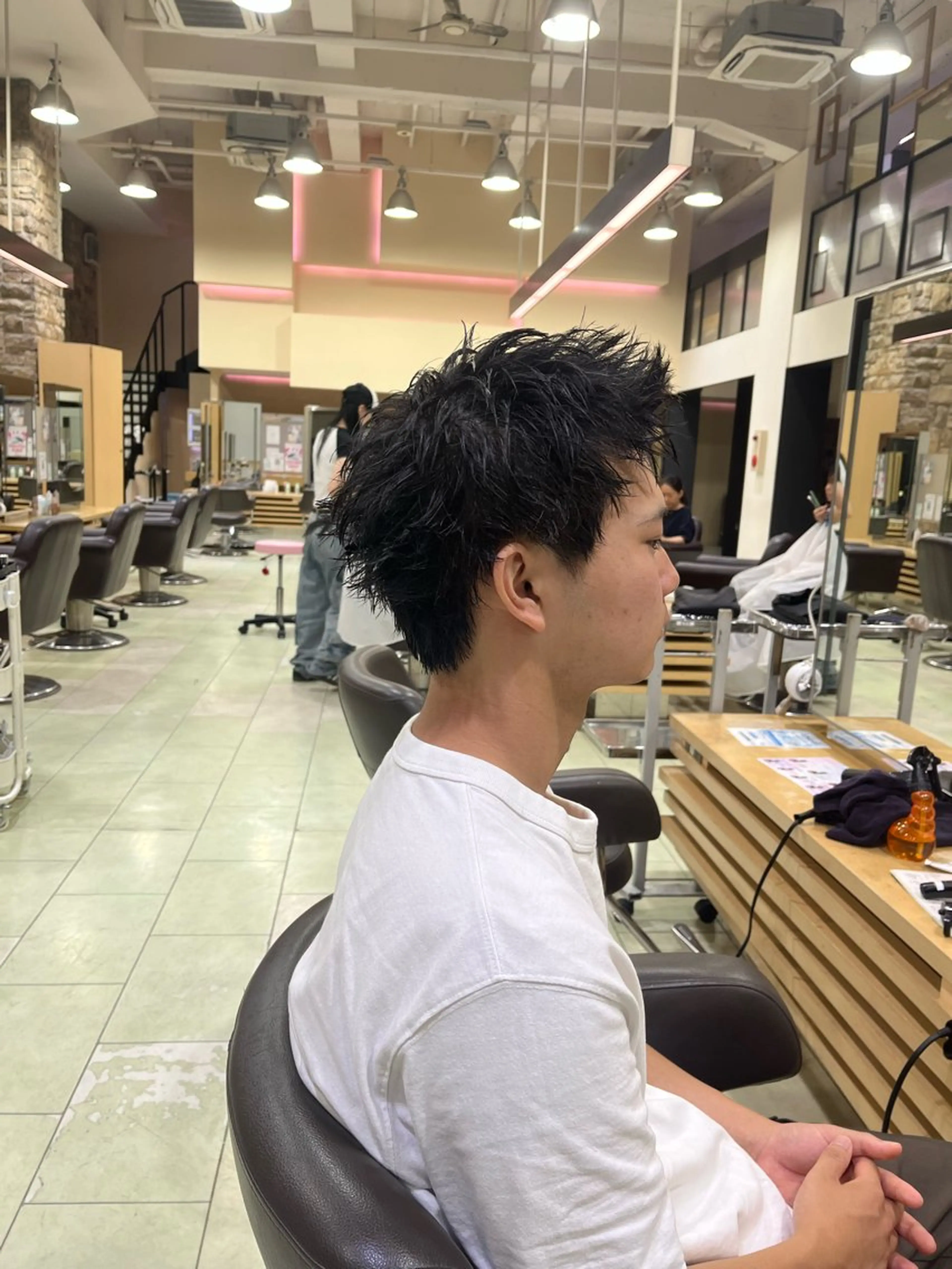 ショート だいじゅ/パーマ/ メンズカット/カラーのヘアスタイル