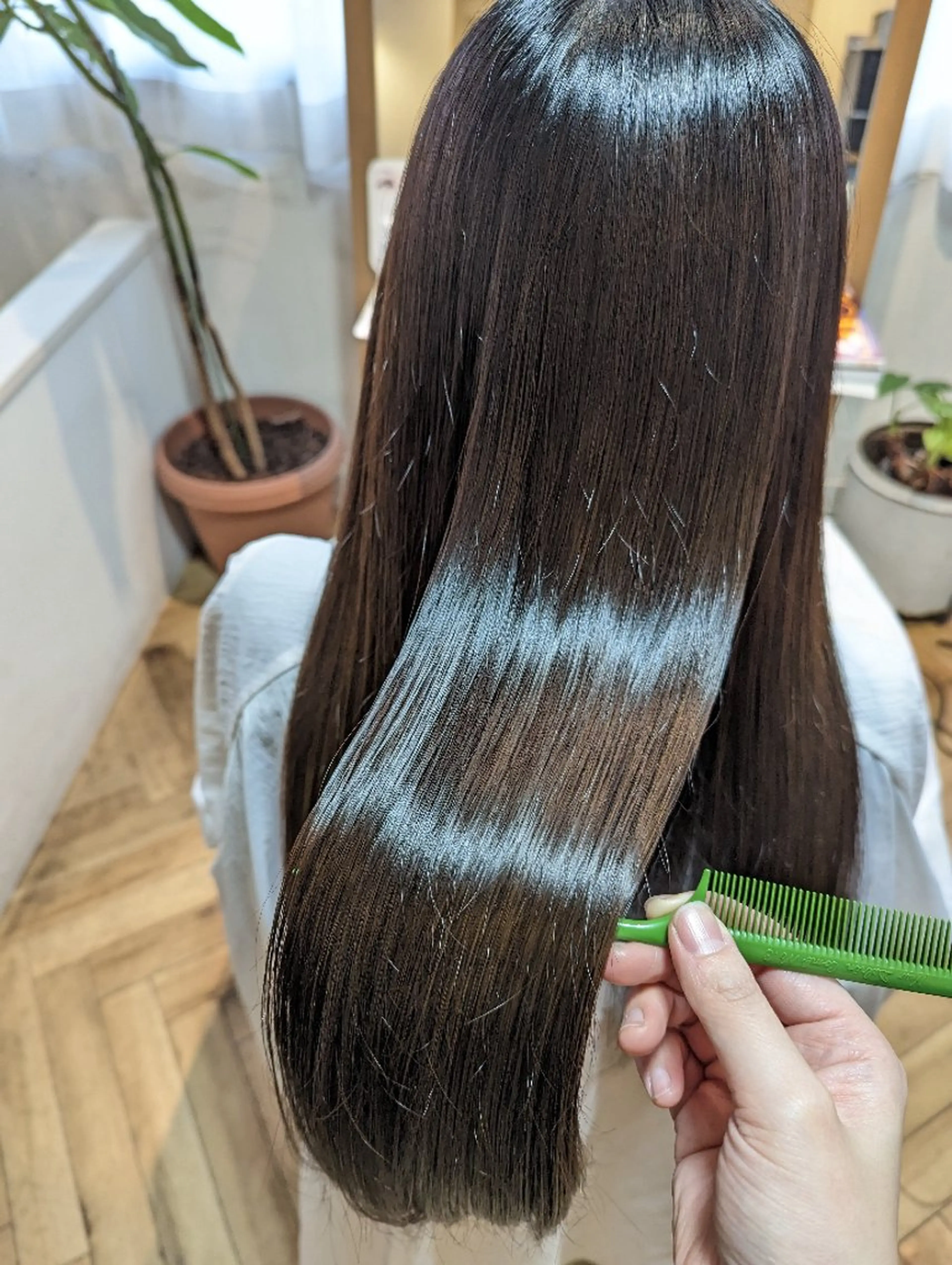 セミロング カット ヘアカラー トリートメント newi 天王寺　 masakoのヘアスタイル