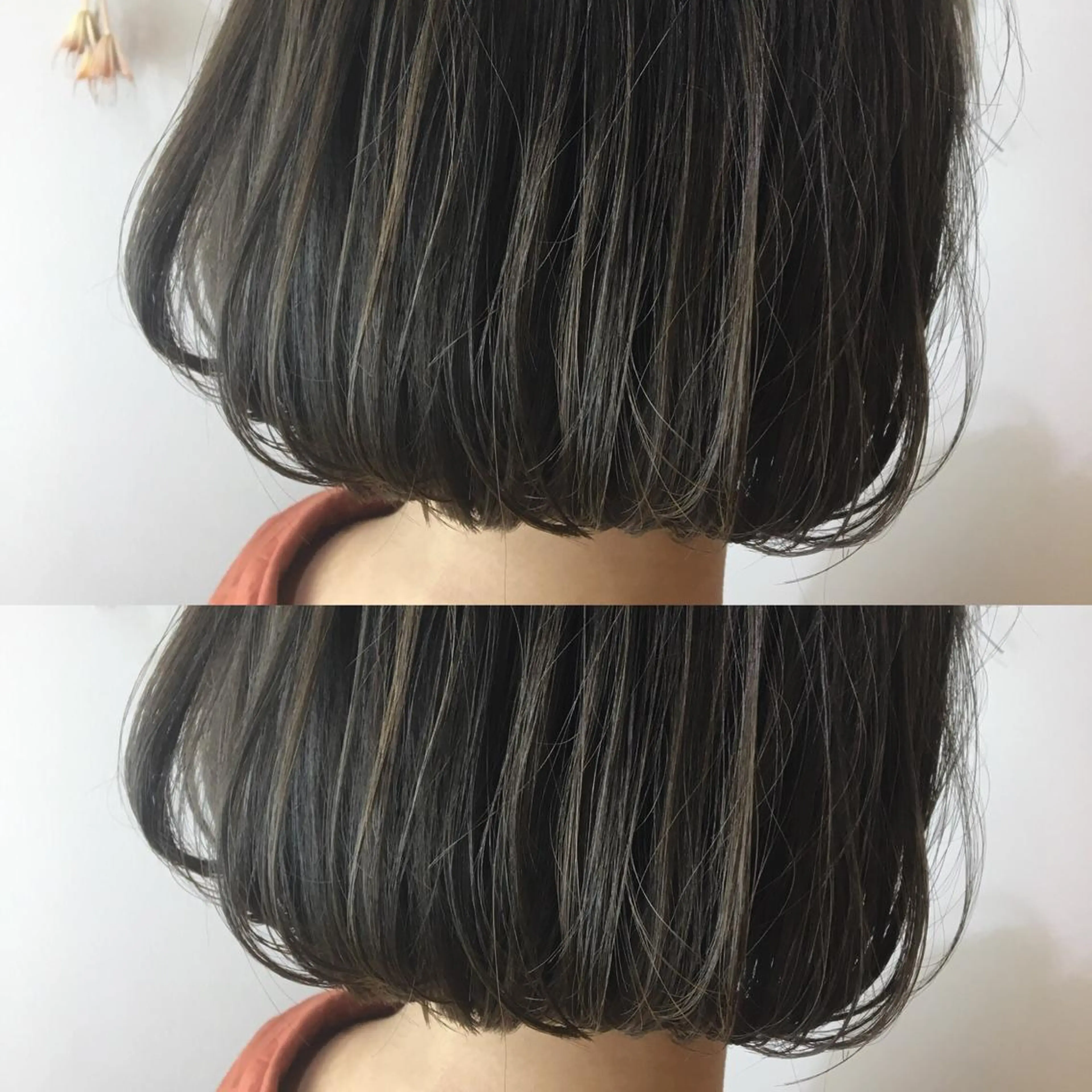 ショート カラー 透明感カラー ハイライトカラー ハイライト 髪質改善 頭身浴/ 中田のヘアスタイル