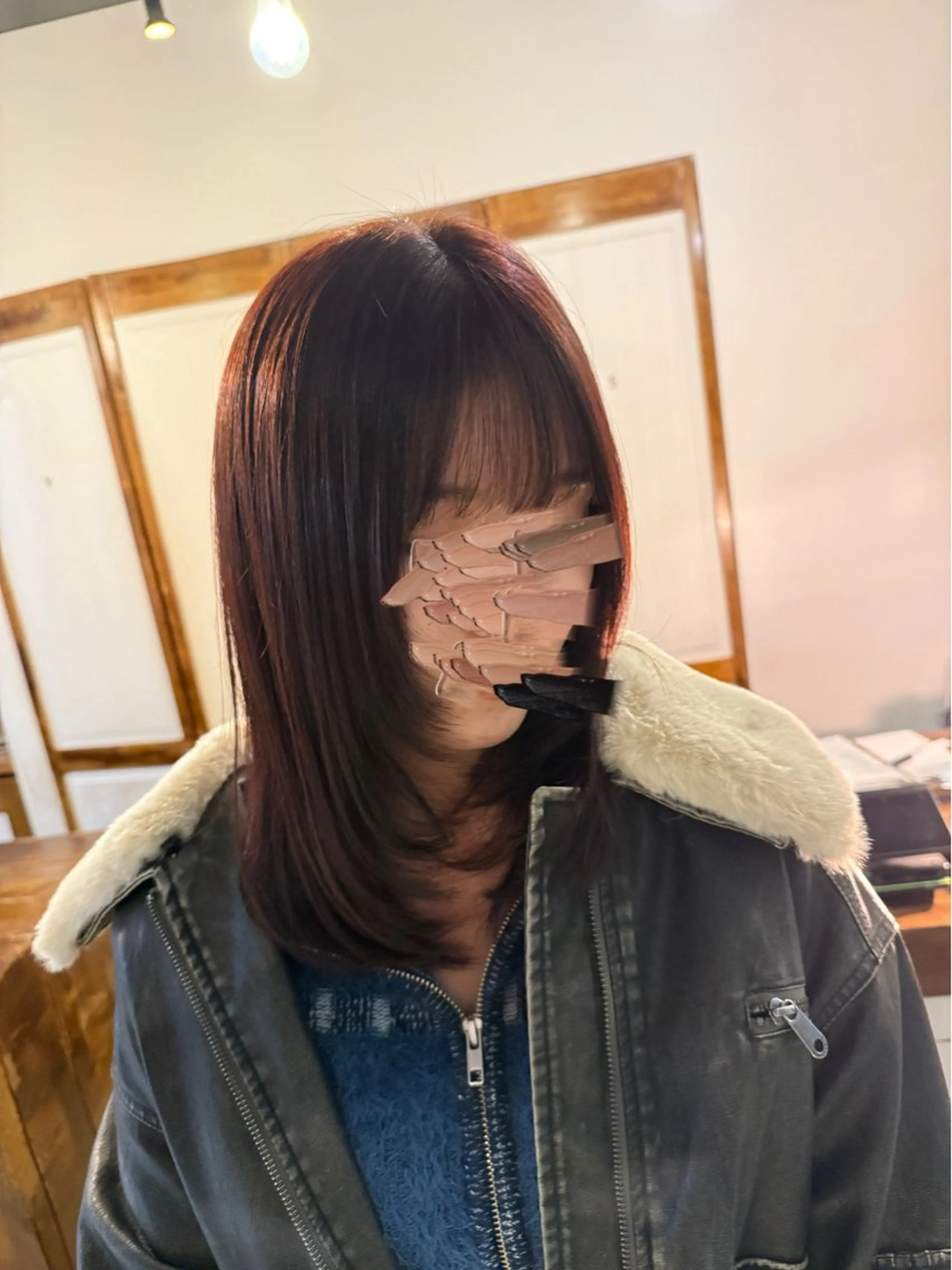 セミロング カット ヘアカラー レイヤーカット🫧 ／髪質改善✨TOWAのヘアスタイル