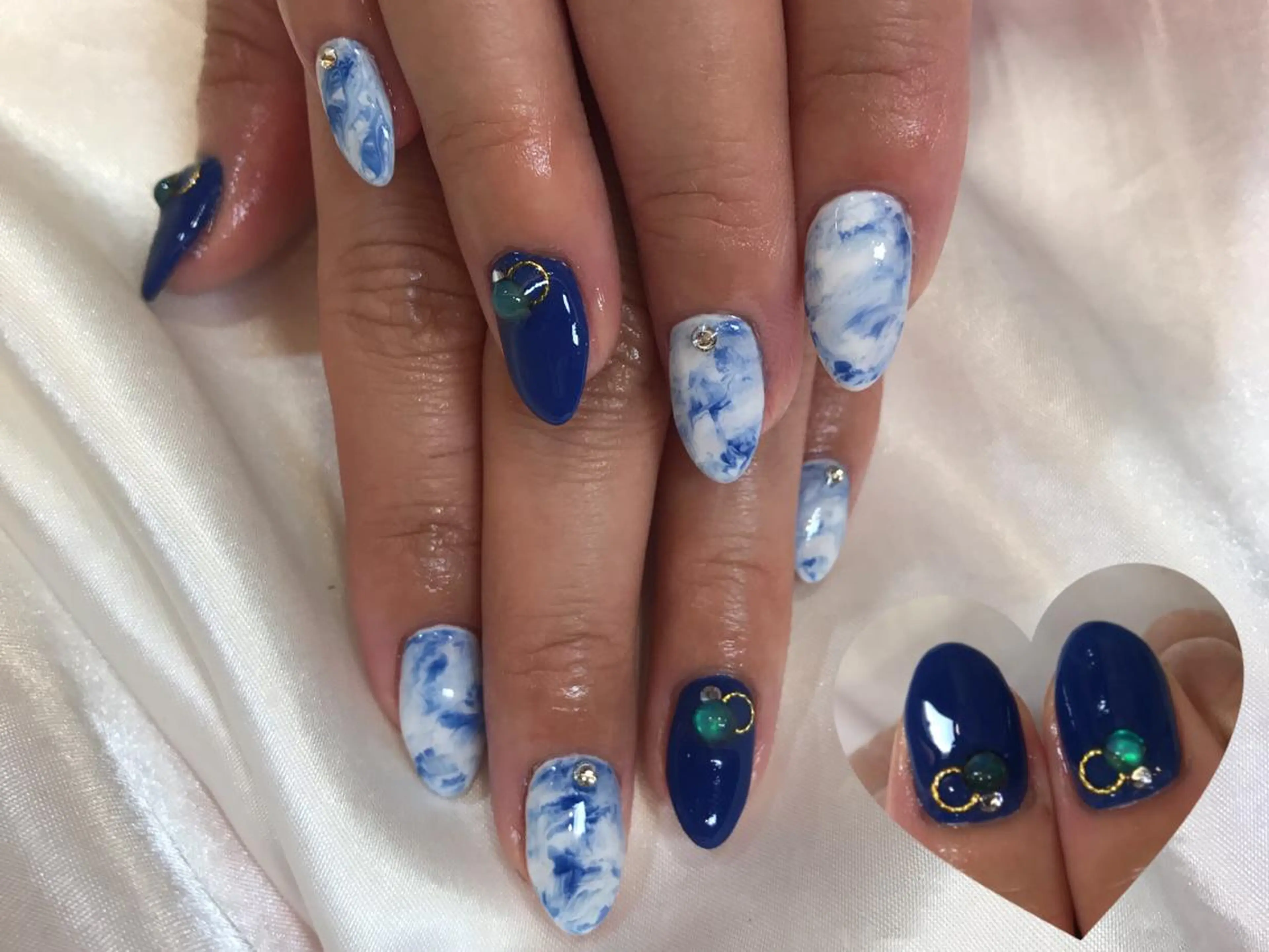 ネイル ブルー ワンカラーネイル ハンドネイル 中川 愛理のその他イメージ