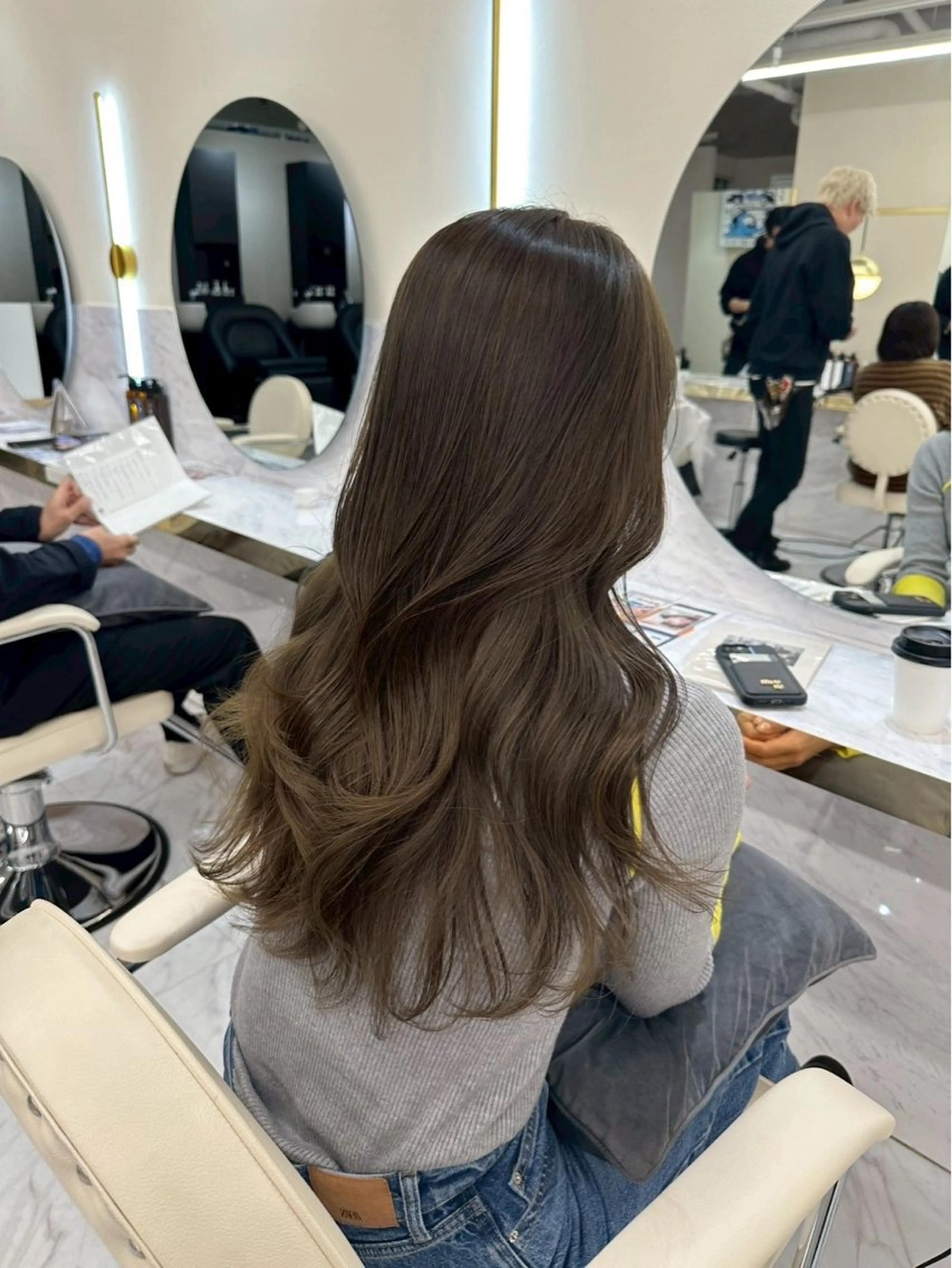 ロング カラー ベージュカラー オリーブベージュ 髪質改善🫧 カラー特化/Hinaのヘアスタイル