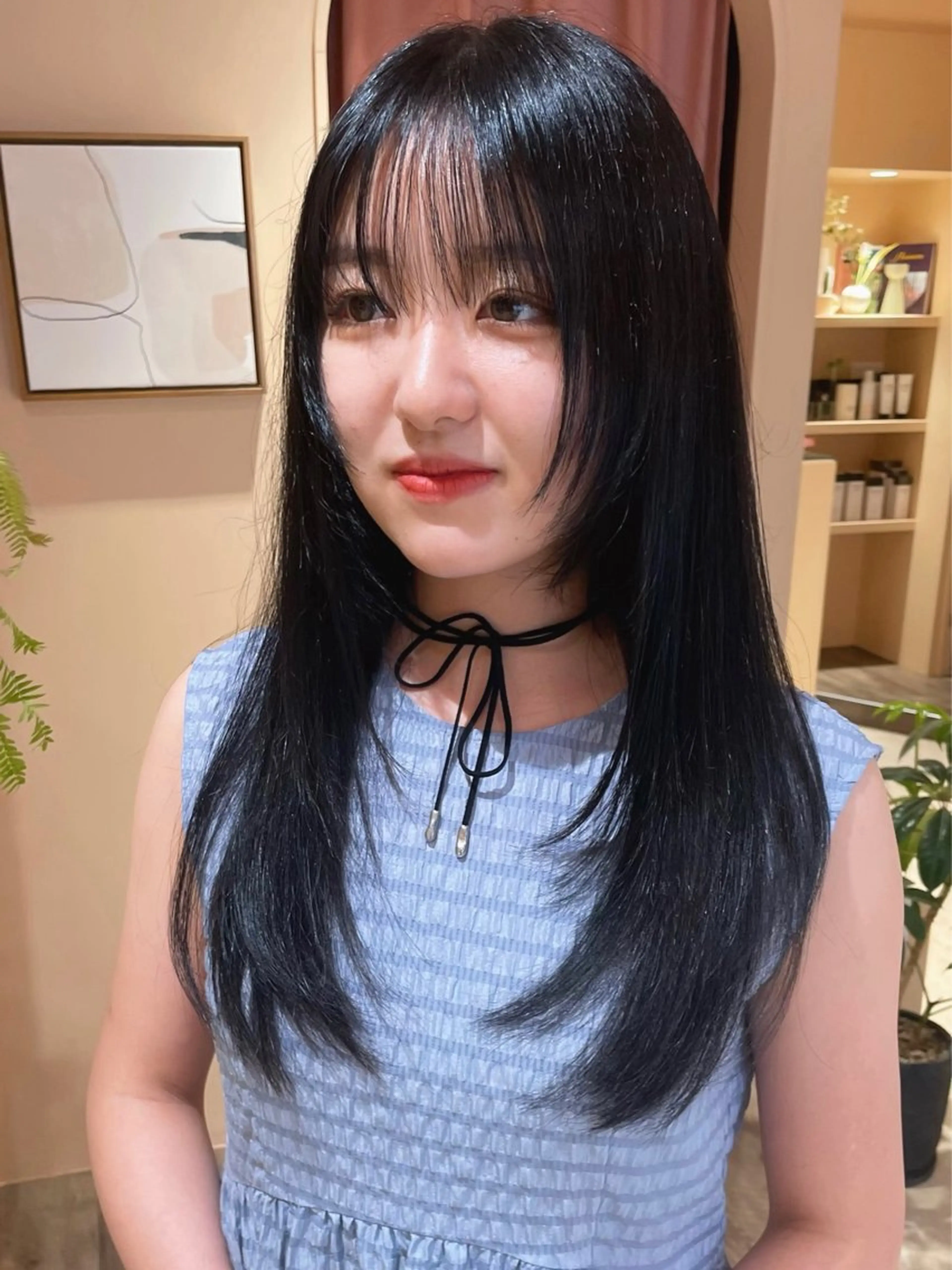 ロング カラー ハイレイヤー レイヤーカット ロング 長井 徹行のヘアスタイル