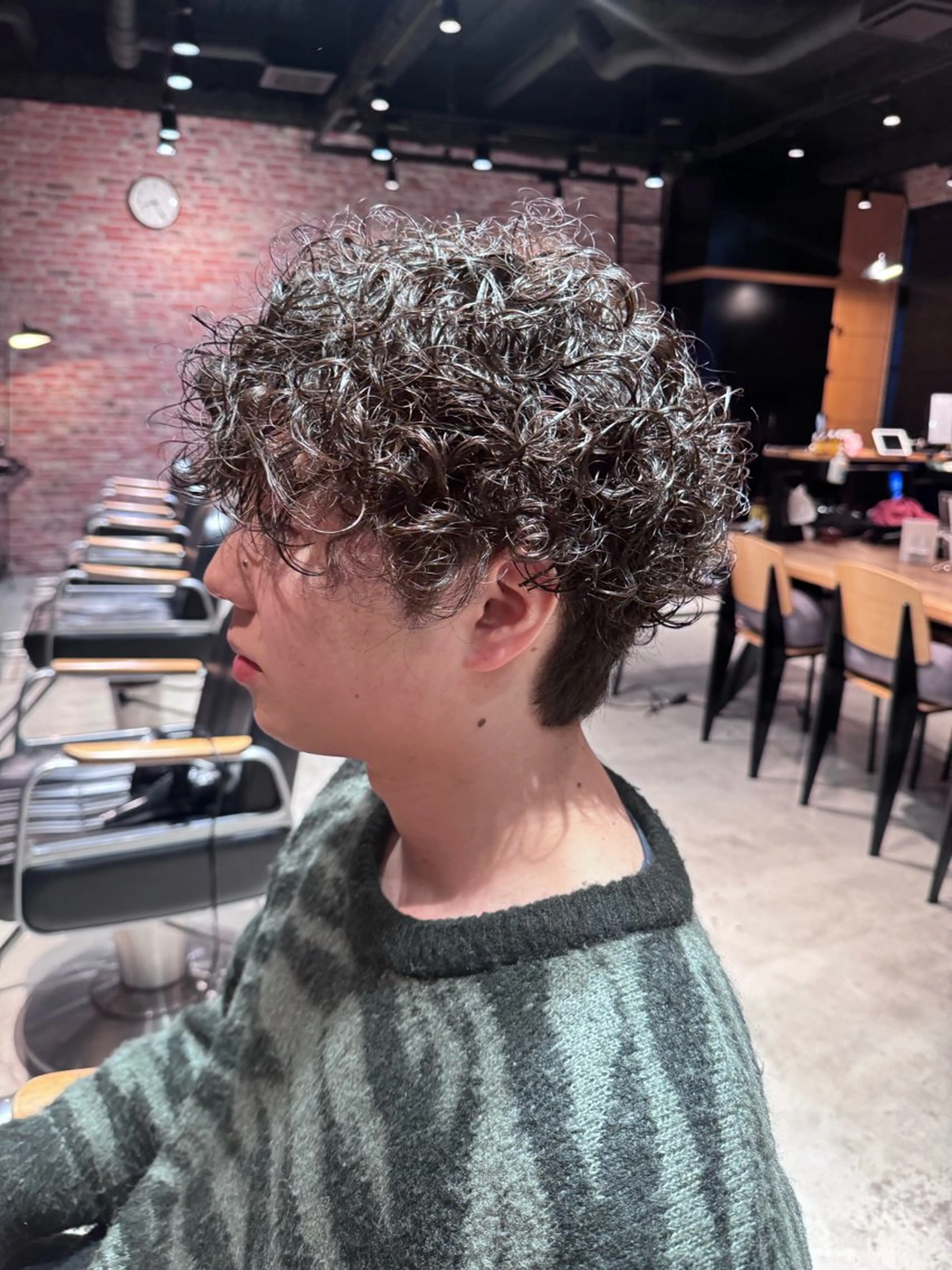 パーマ メンズ メンズパーマ プードルパーマ プードルパーマ miyu カットモデル募集中のヘアスタイル