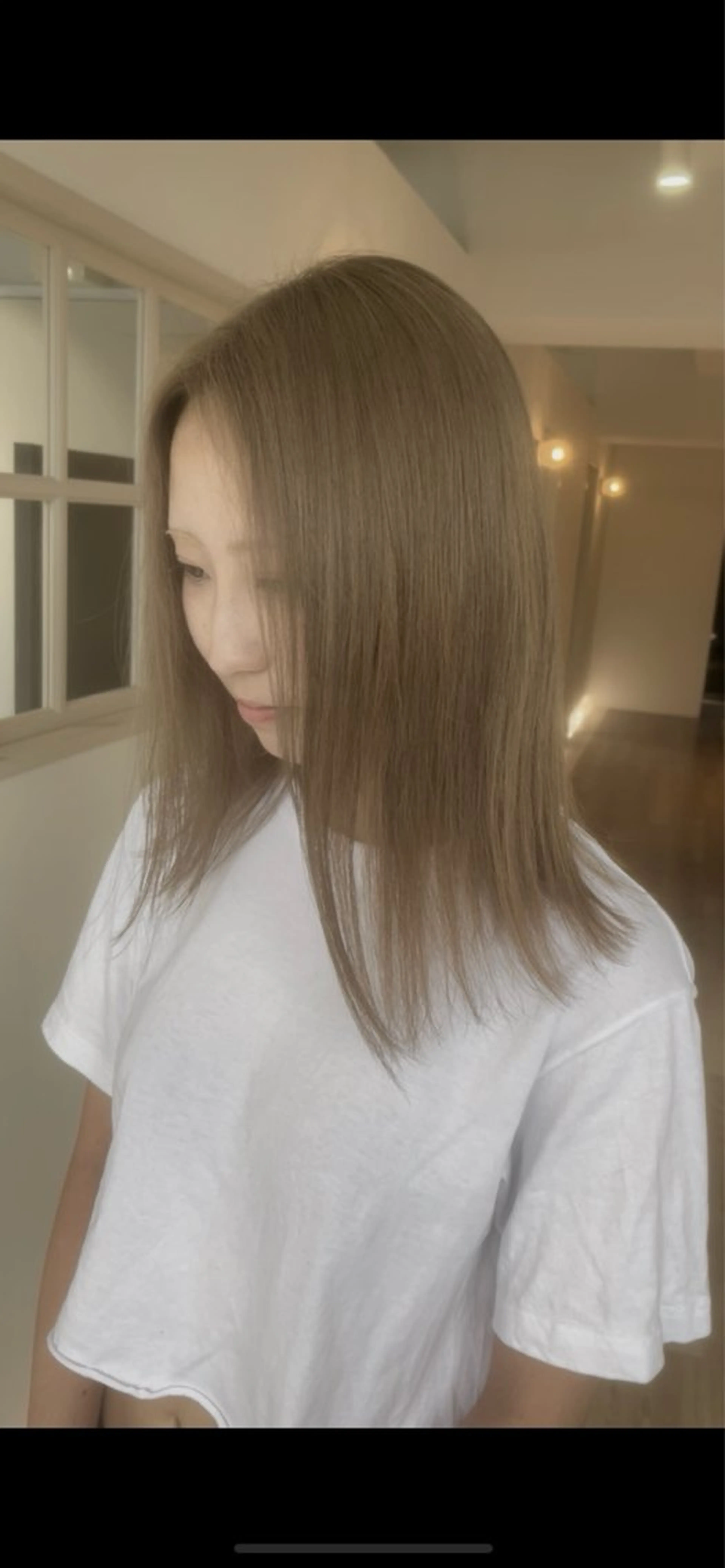 カラー ベージュカラー ミルクティーベージュ ニトウ レイナ🌺🌴🐠のヘアスタイル