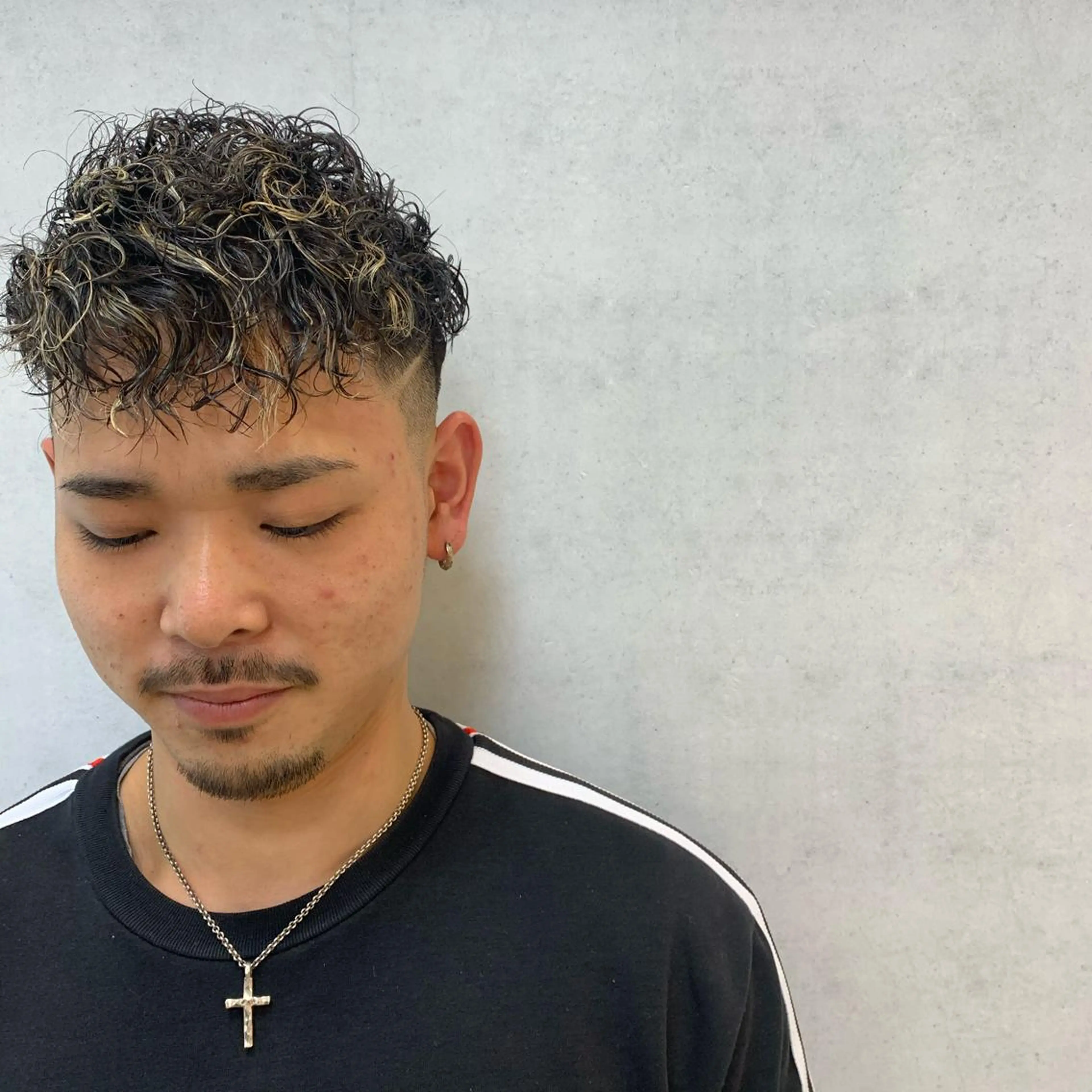 カラー メンズ フェードカット メンズパーマ スキンフェード カット パーマ トリートメント ヘアセット Men's salon ANSWER所属・メンズサロン ANSWERのヘアスタイル