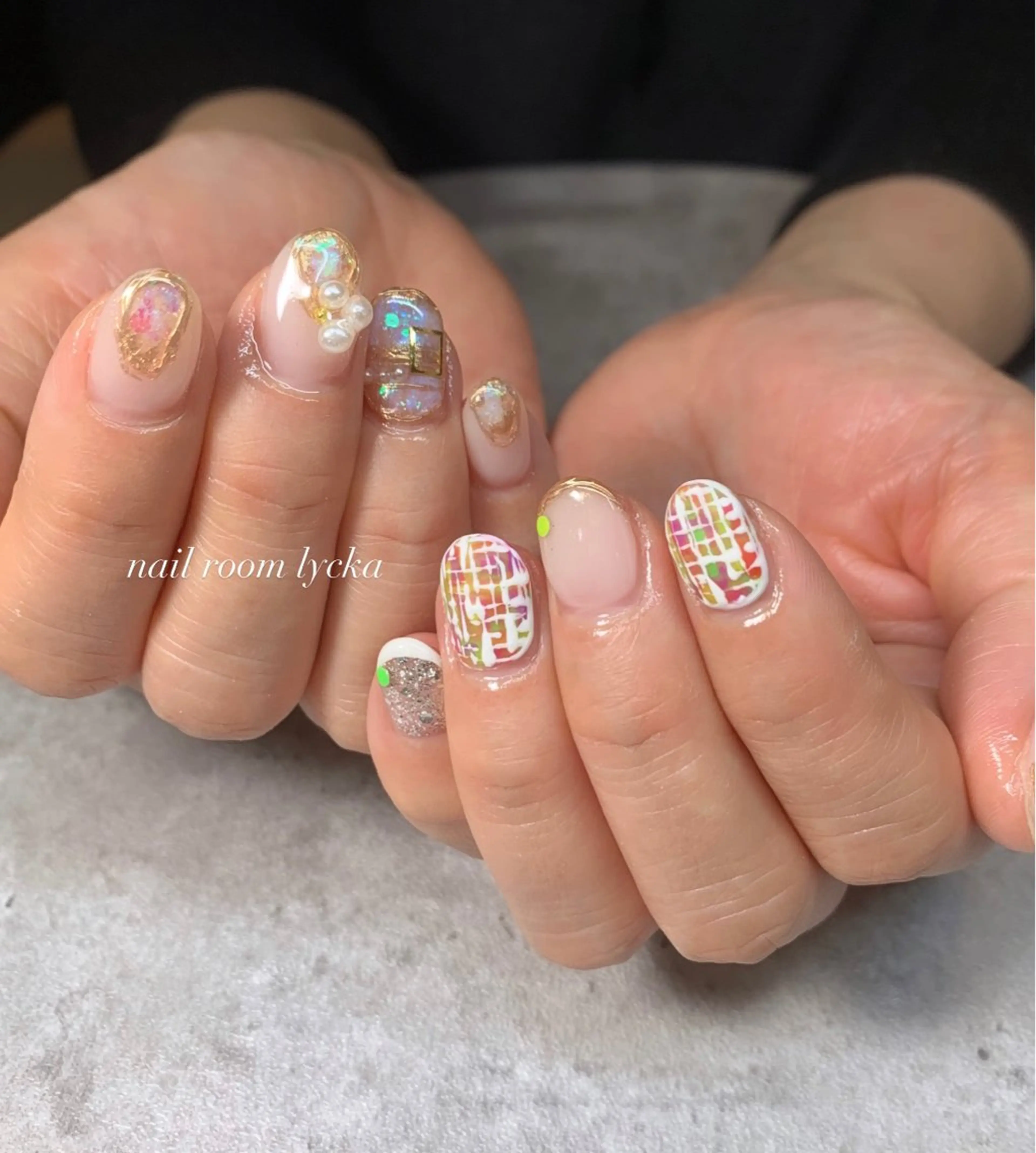 ネイル ﾈｲﾙﾙｰﾑﾘｯｶ 𝐦𝐚𝐲𝐮のネイルデザイン