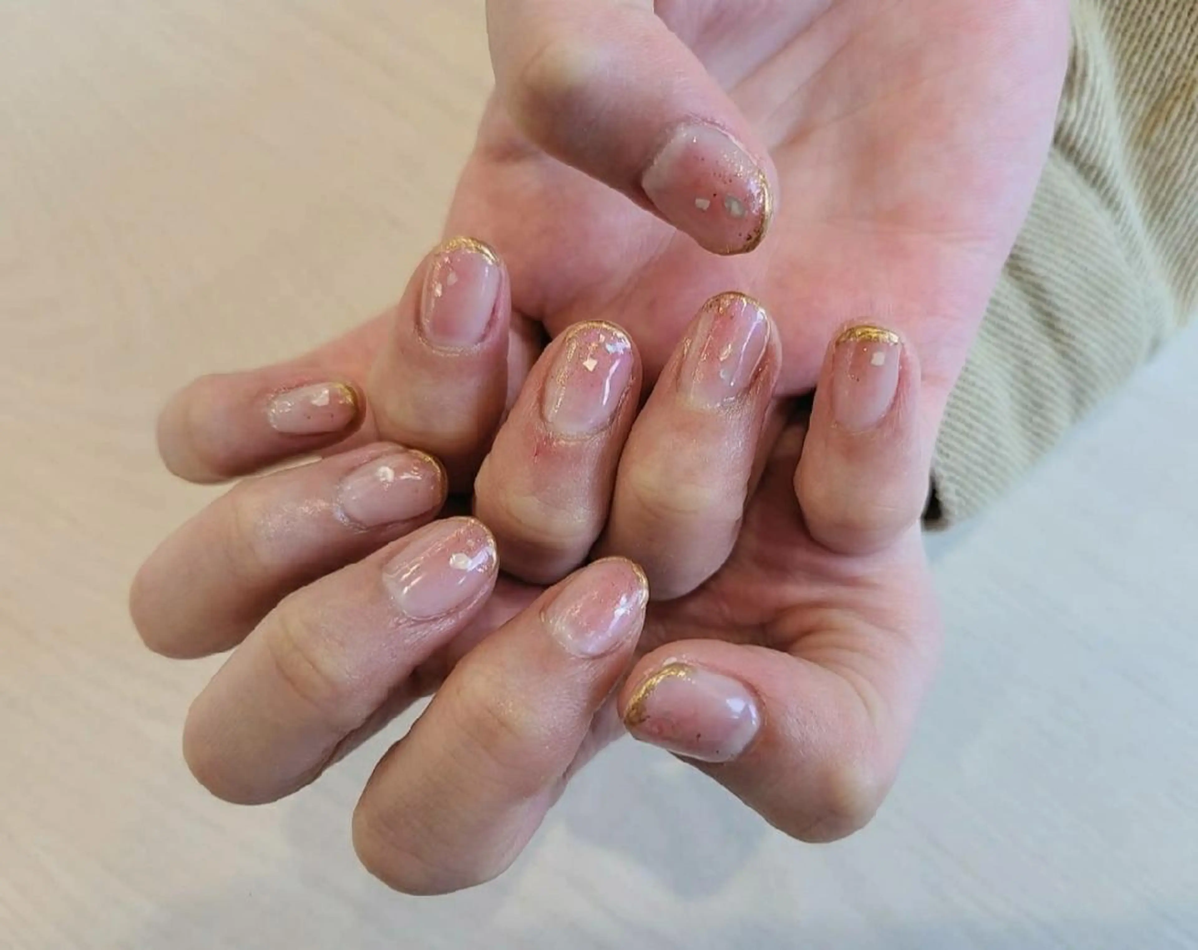 ネイル ピンク 関口 友菜のヘアスタイル