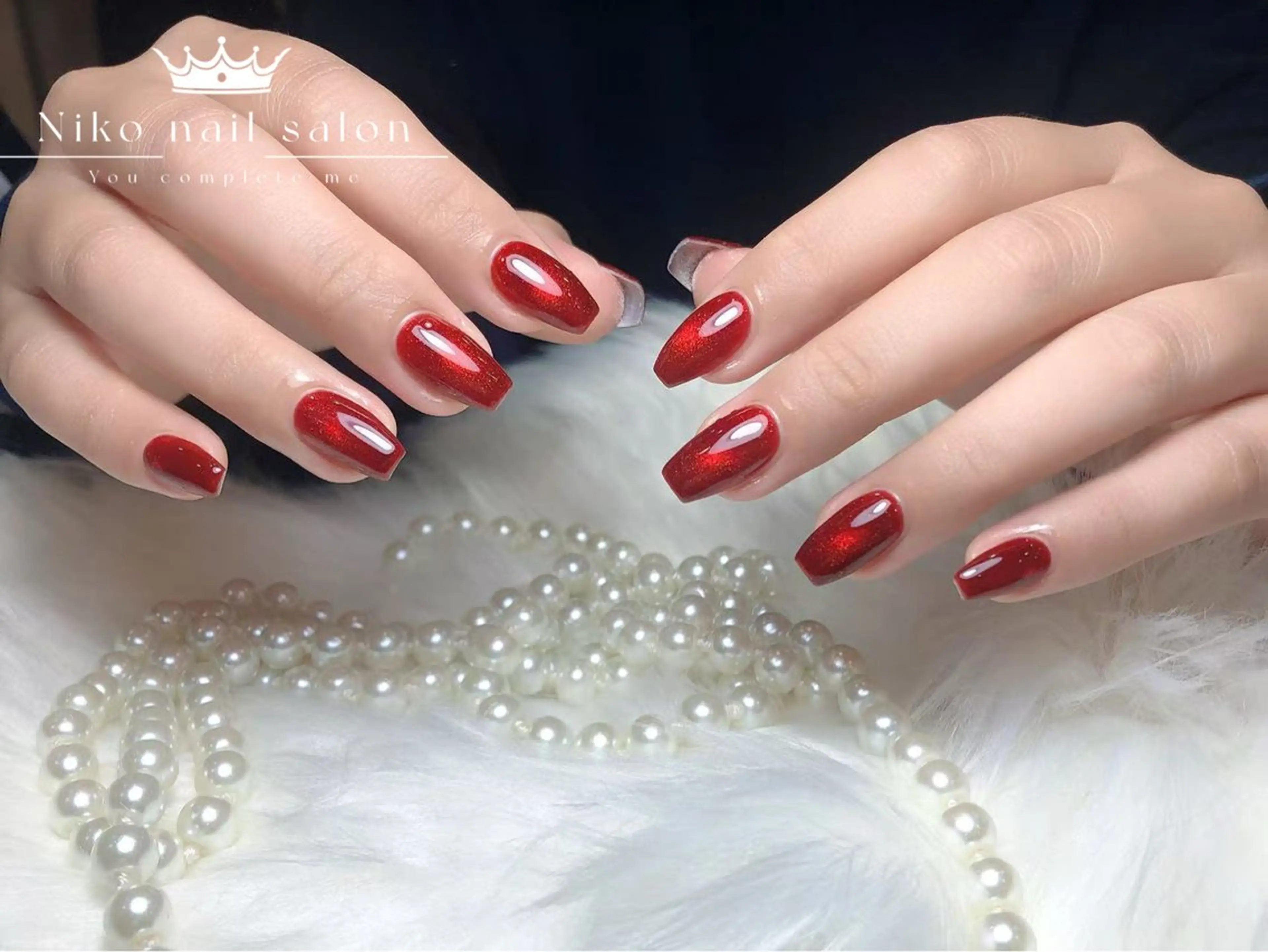 ネイル チークネイル フットネイル フレンチネイル ジェルネイル ガラスフレンチ 柚子 Nikoのネイルデザイン