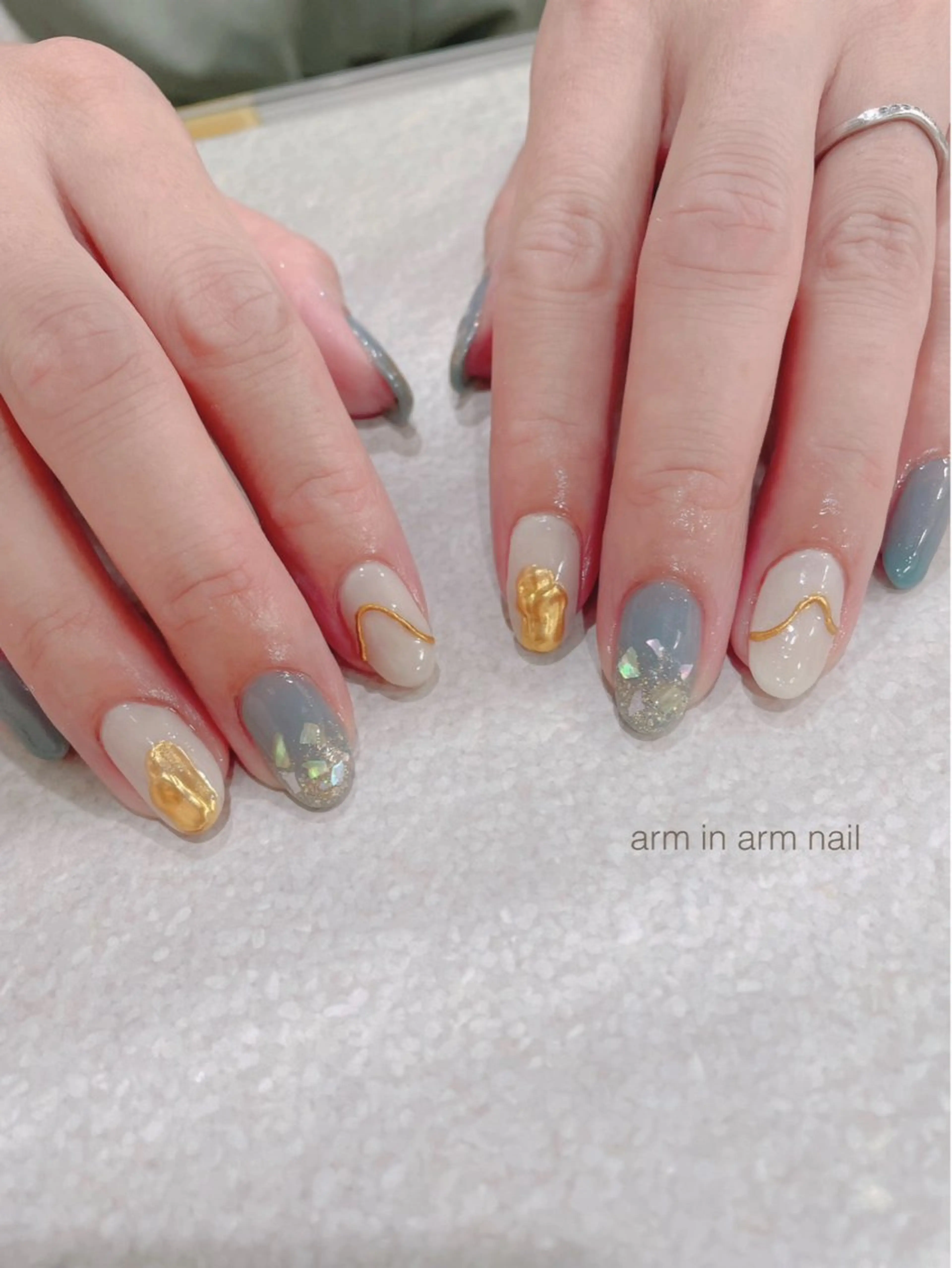 ネイル arm in arm ︎✿Yamamotoのマツエク・マツパデザイン