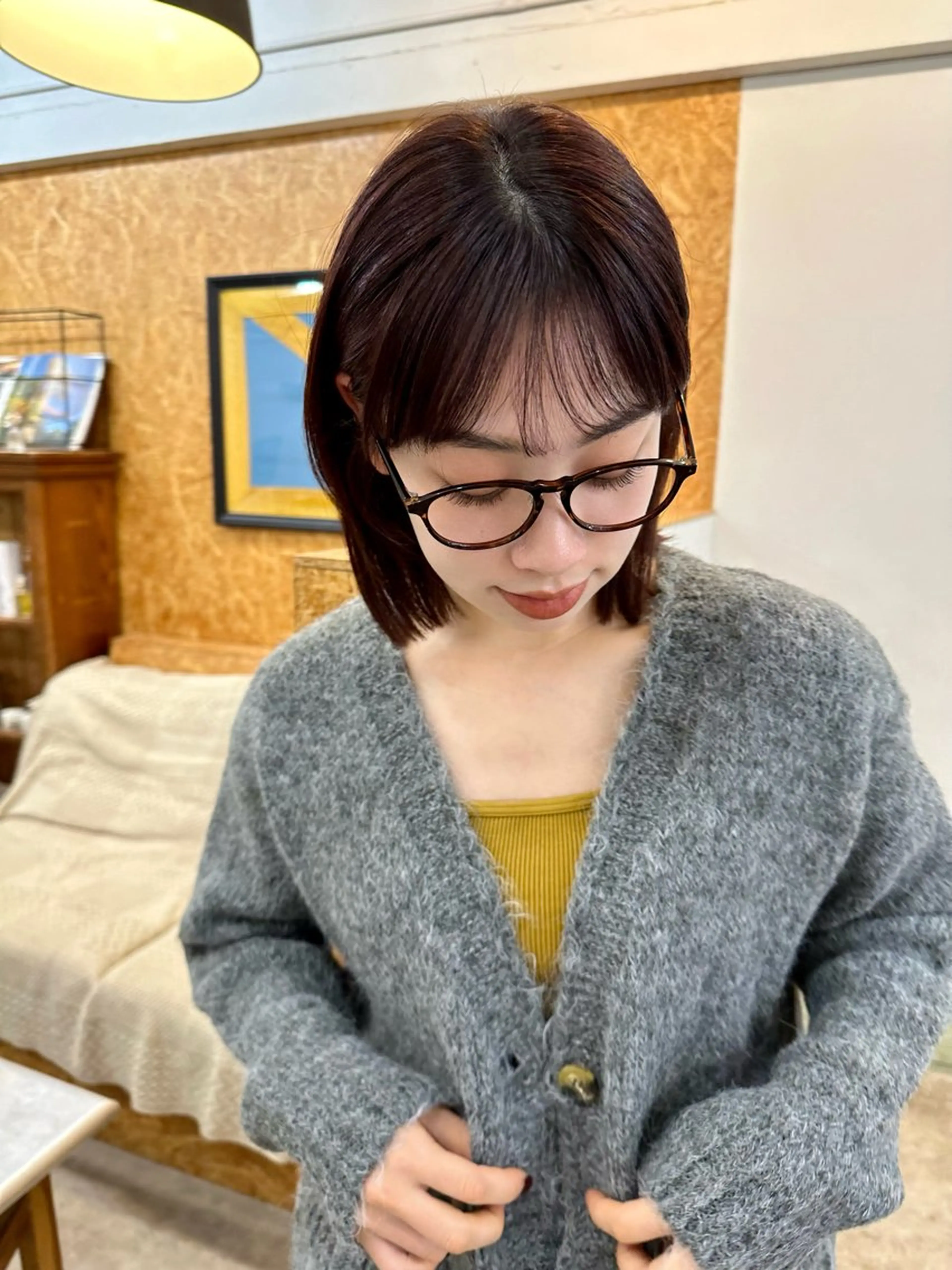 ミディアム カラー 🪭risa 暖色/レイヤー🪭のヘアスタイル