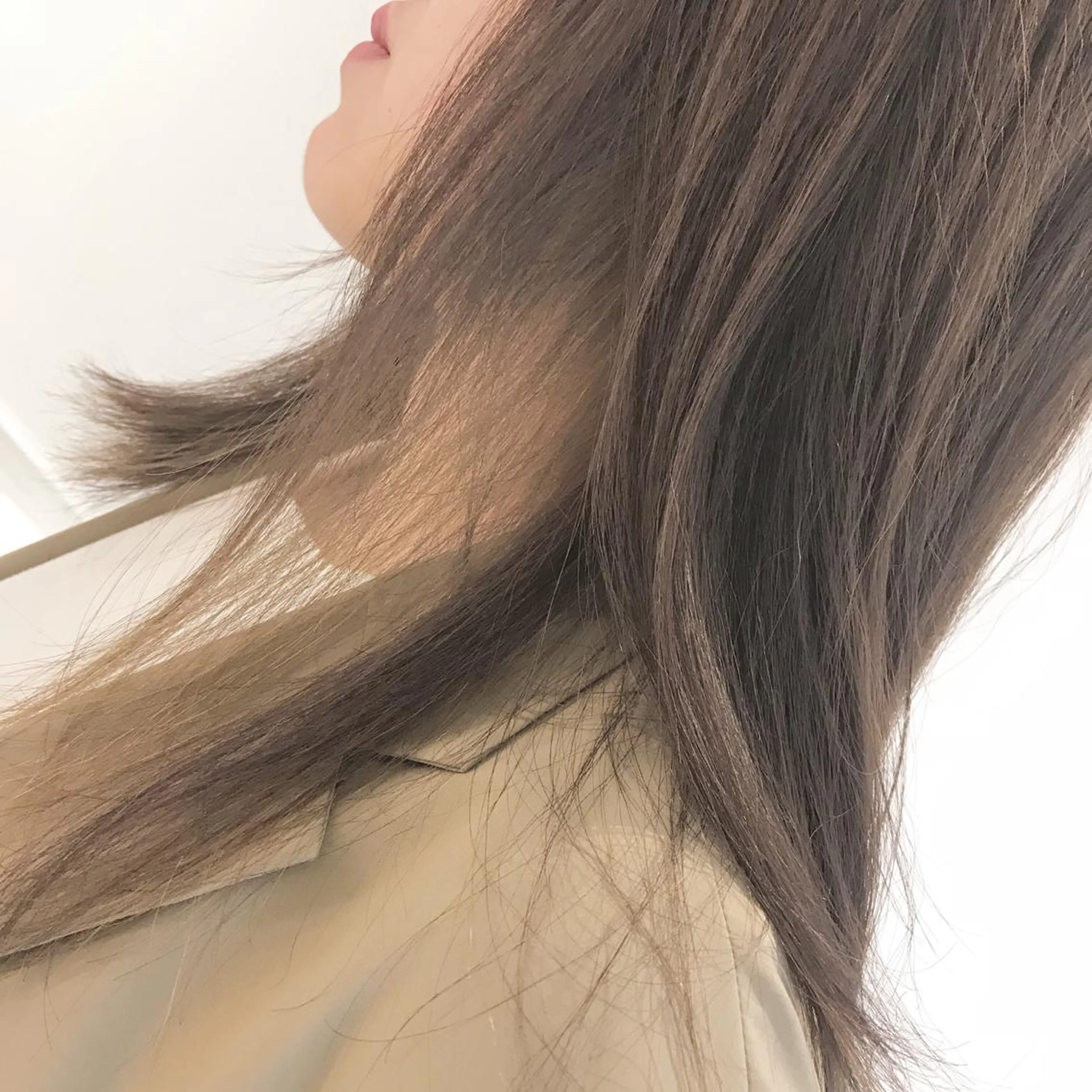 ミディアム アッシュ 🥛洒落髪小顔cut なら龍崎🥛のヘアスタイル