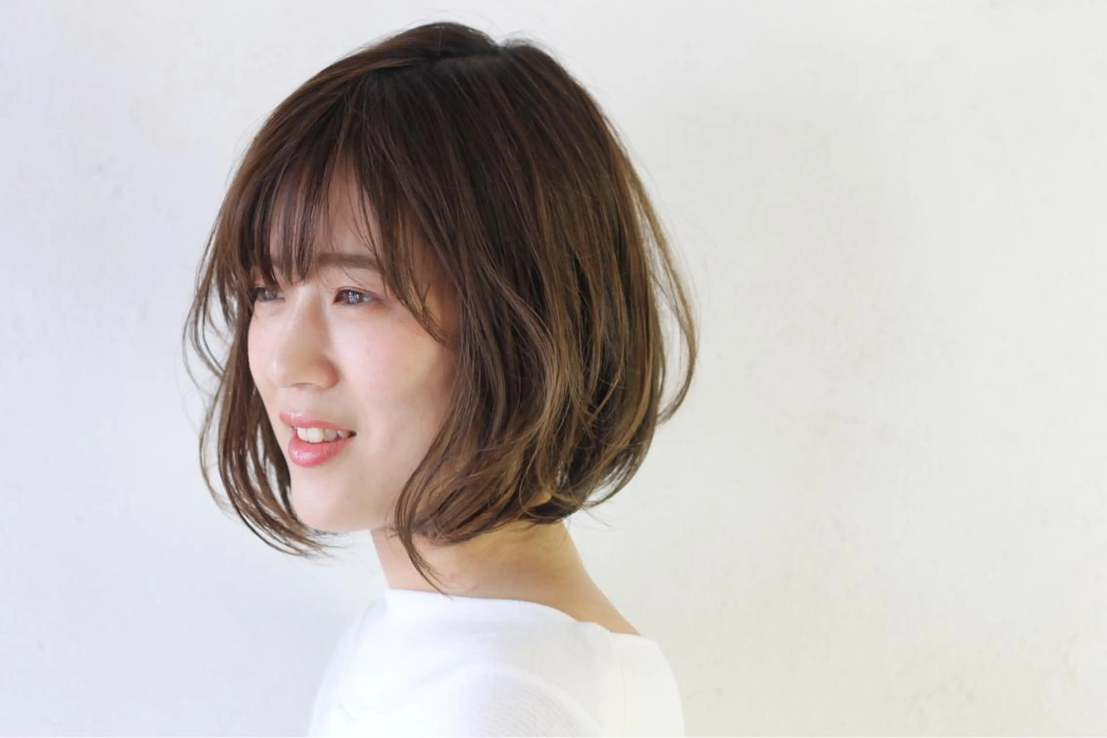 ミディアム 髪質改善エイジングケ ア専門美容室チアフルのヘアスタイル