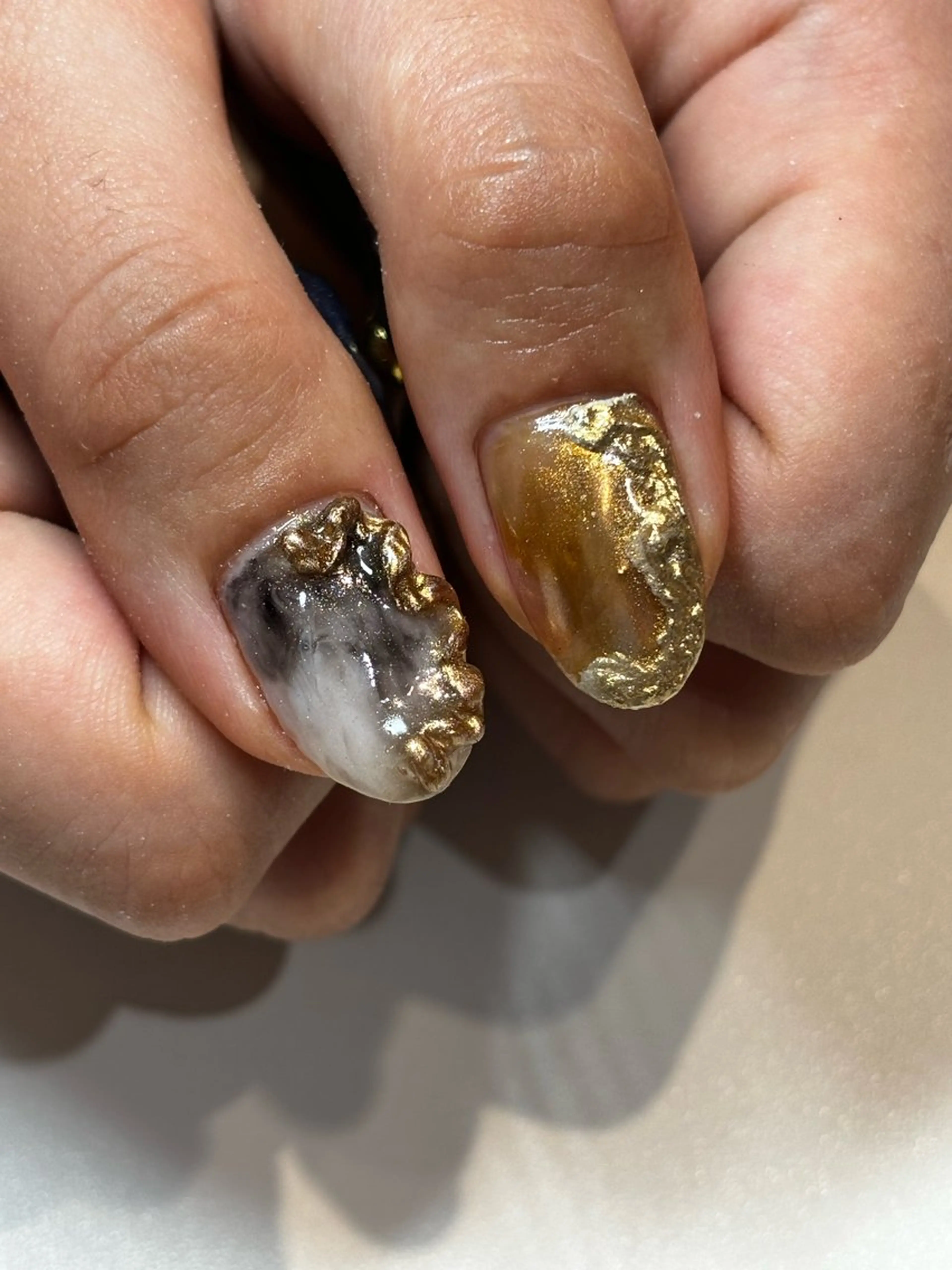 ネイル フットネイル フレンチネイル ジェルネイル グラデーション マグネットネイル ハンドネイル ヘアー.ネイル二刀流 misa🫧のヘアスタイル