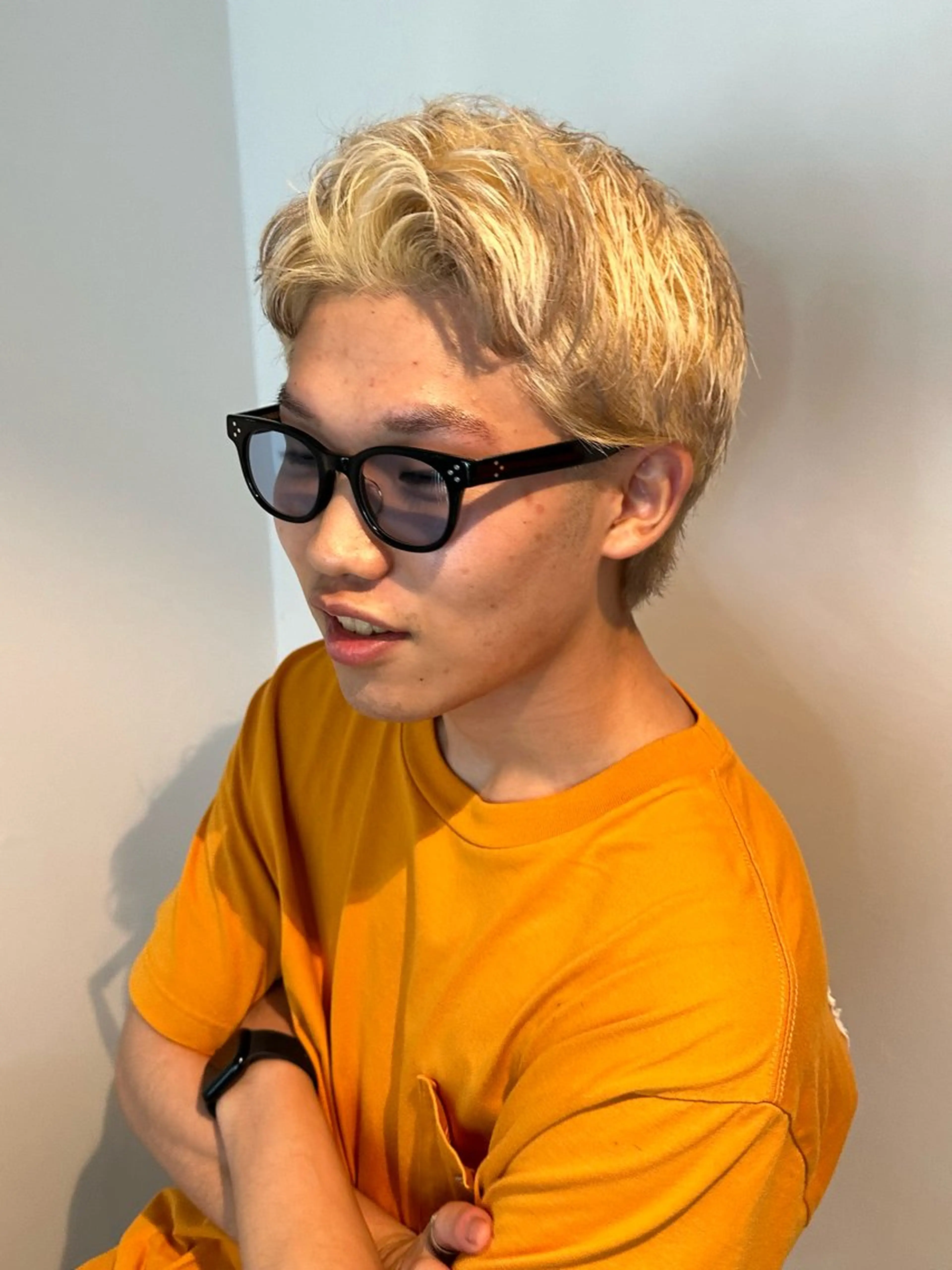 ショート カラー パーマ メンズ 🎀オイダイラ モモカ🎀のヘアスタイル