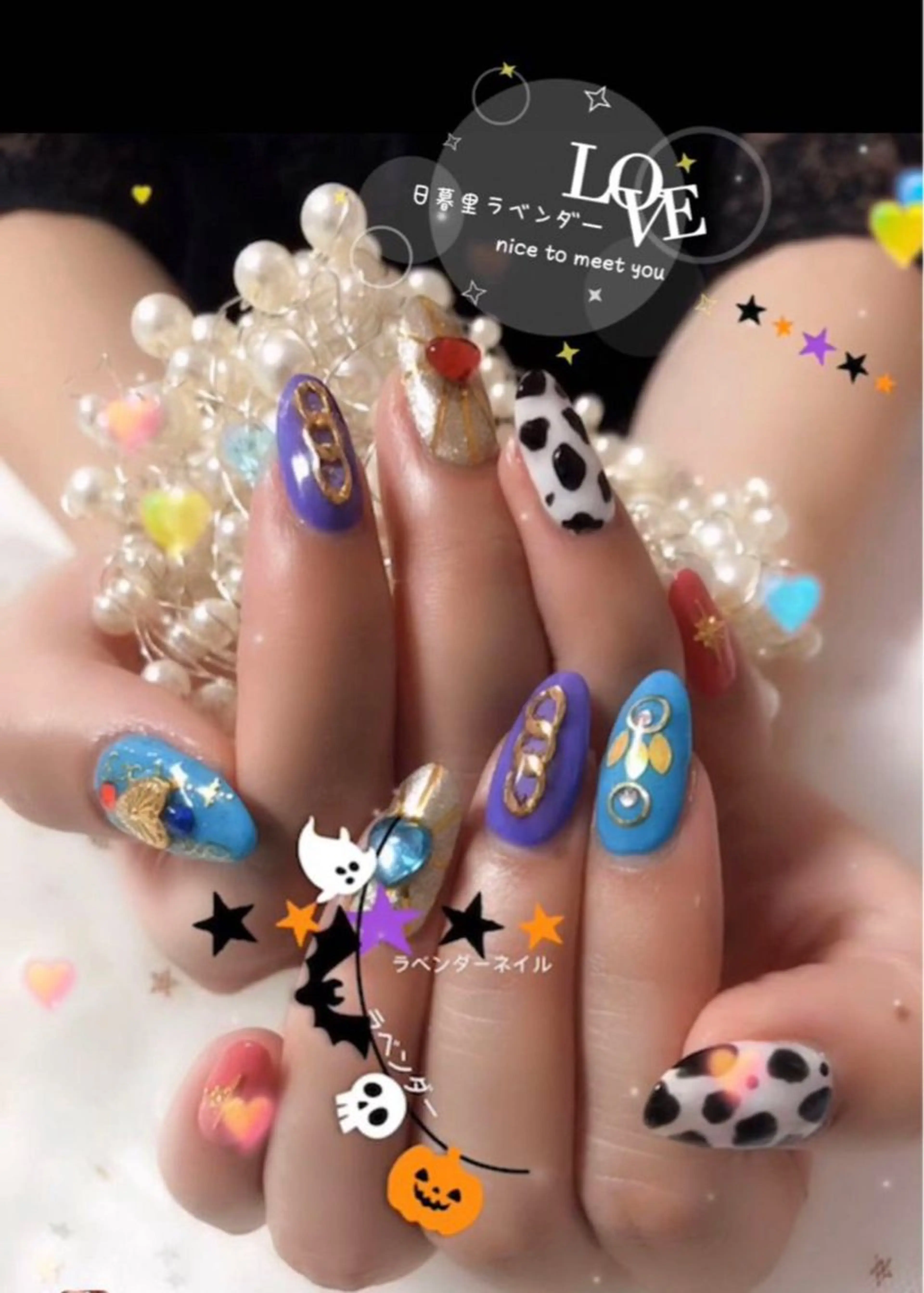 ネイル ラベンダーネイルサロン所属・日暮里♡研修生 チクさん（一同）のネイルデザイン