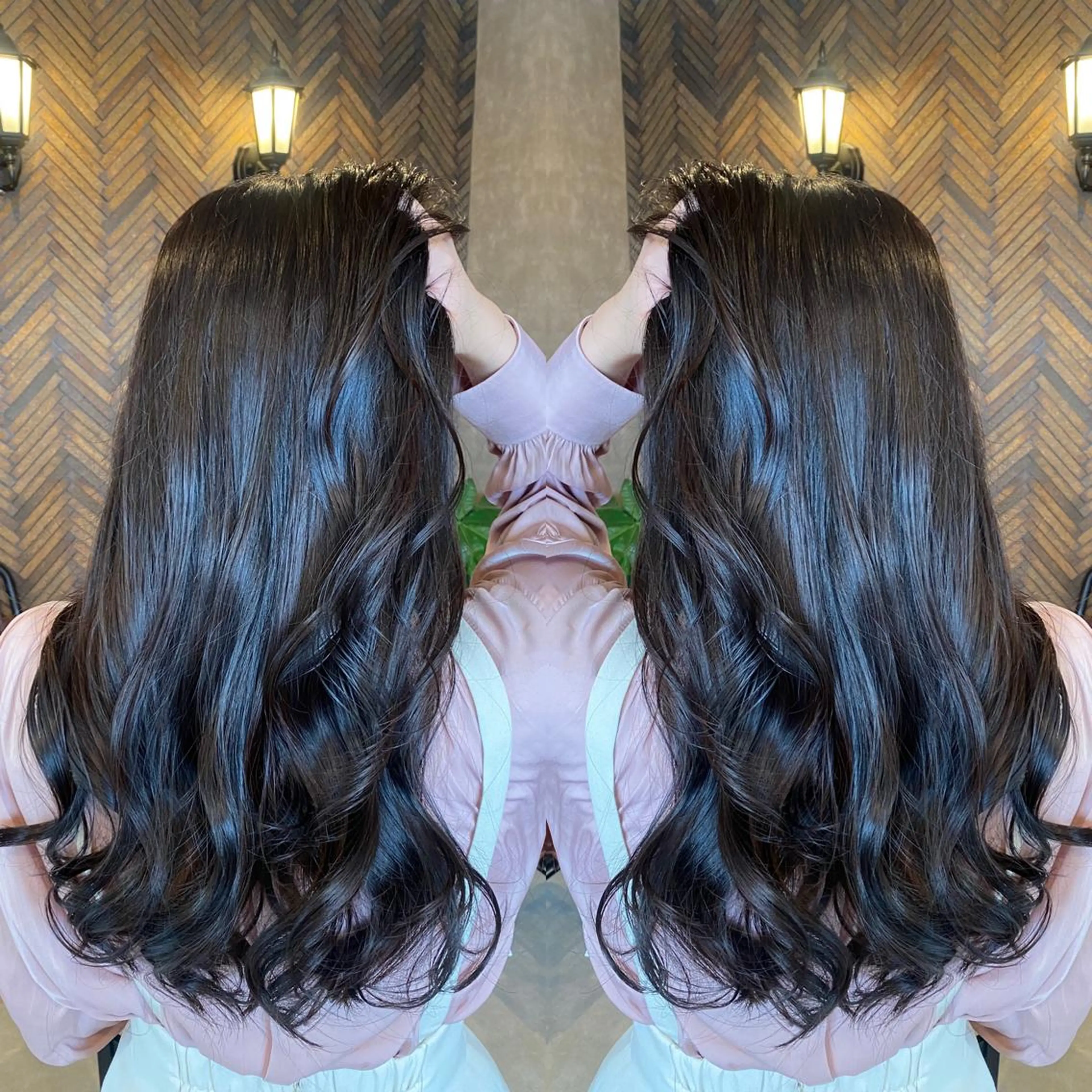 ロング カラー カット トリートメント tocca 💜石田愛結💜のヘアスタイル