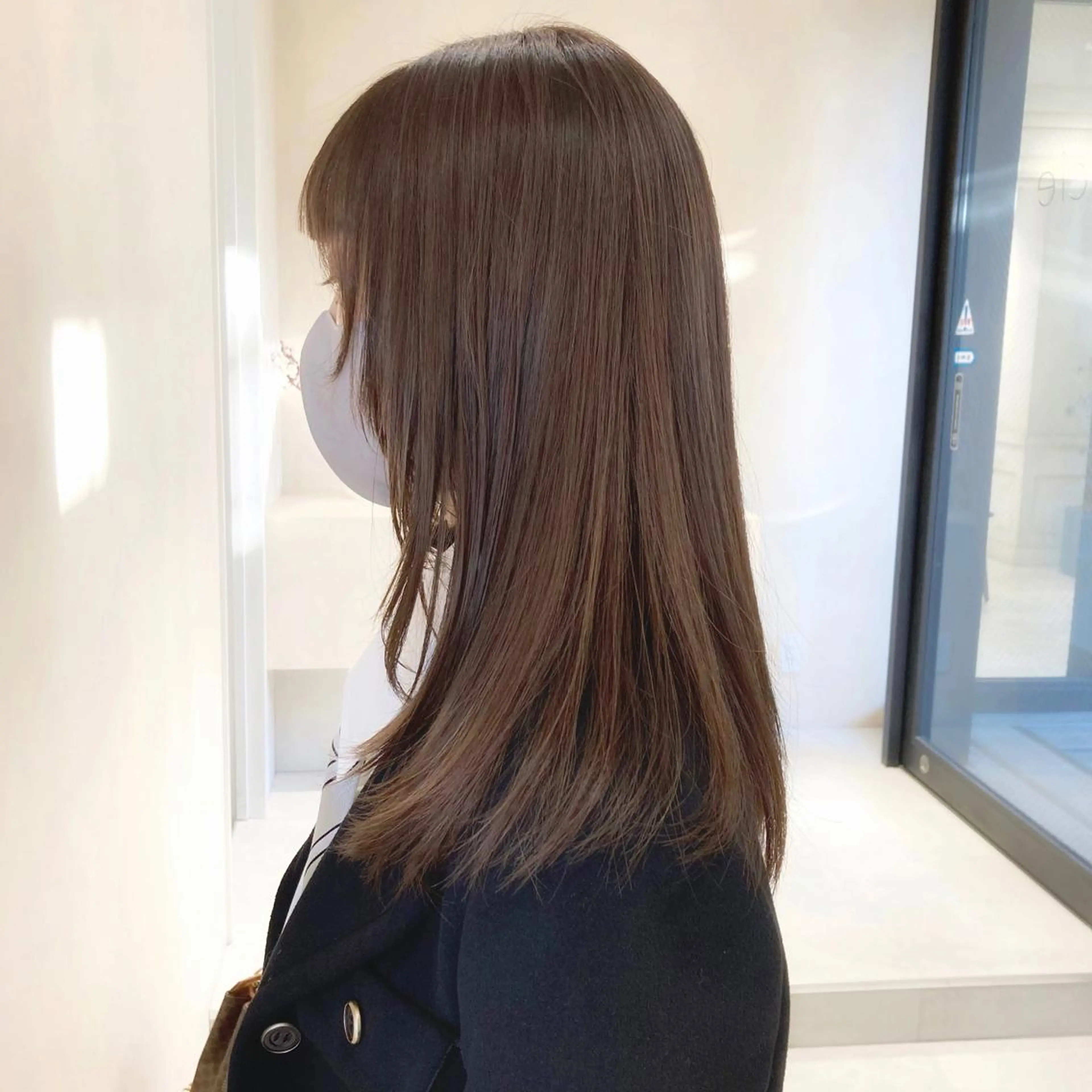 ミディアム カラー ベージュカラー ハイライトカラー ハイライト 髪質改善 トリートメント MURANAKA RYOのヘアスタイル