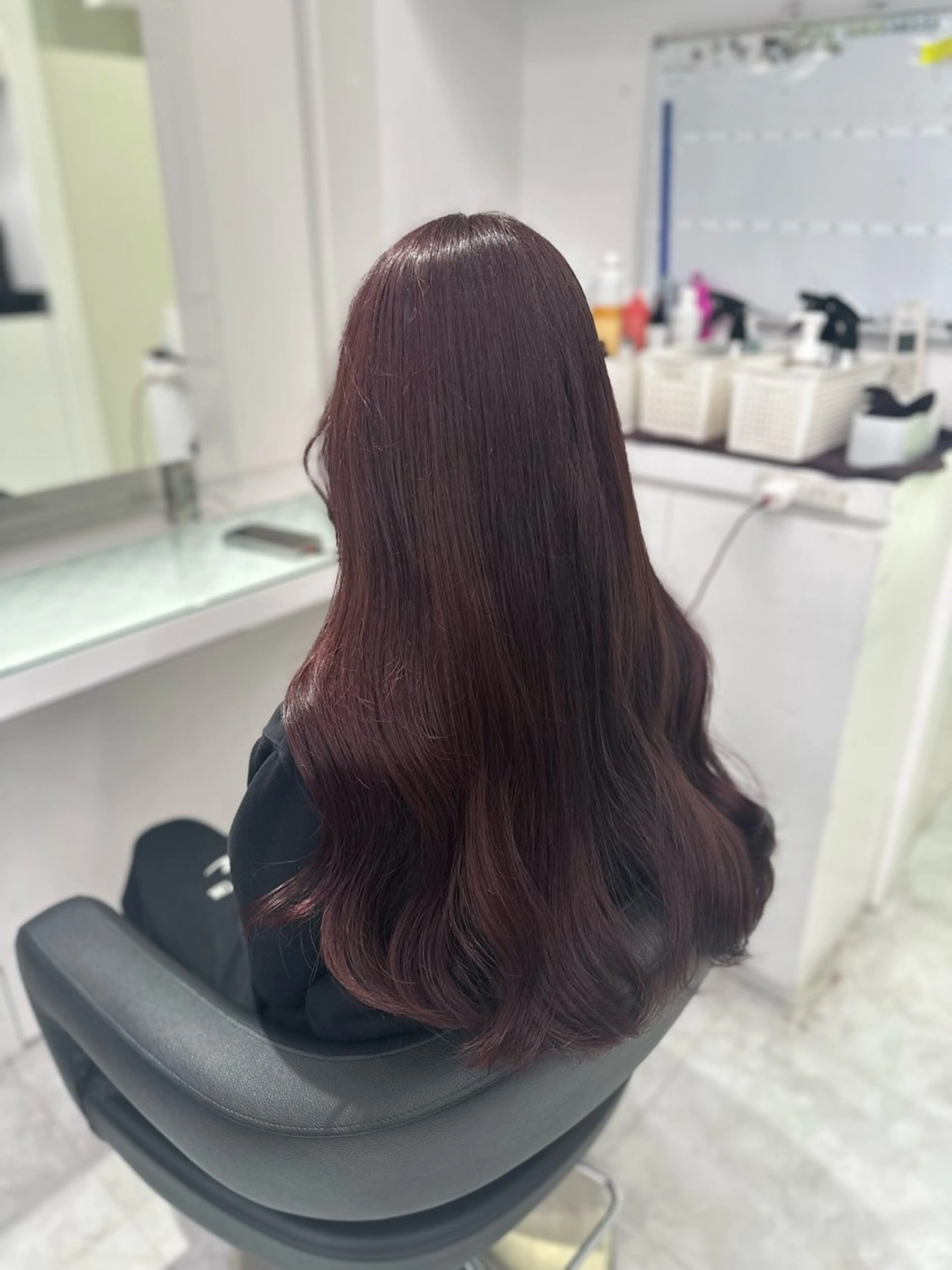 セミロング カラー ヘアカラー トリートメント ❄最強かわいいカラー ❄️MINA❄️のヘアスタイル