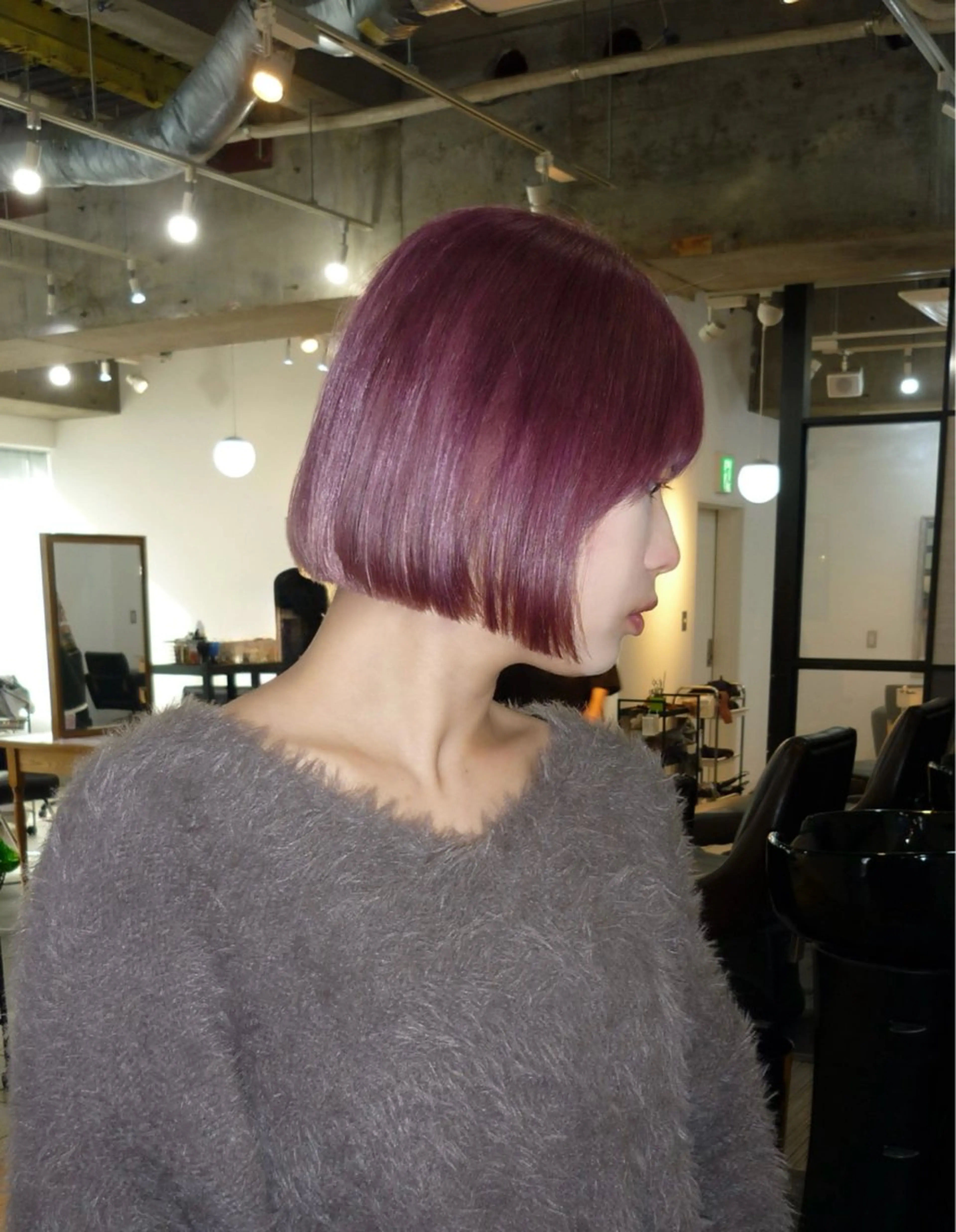 ショート カラー ボブ カット Bei Licoldo.所属・マツオカ マコのヘアスタイル