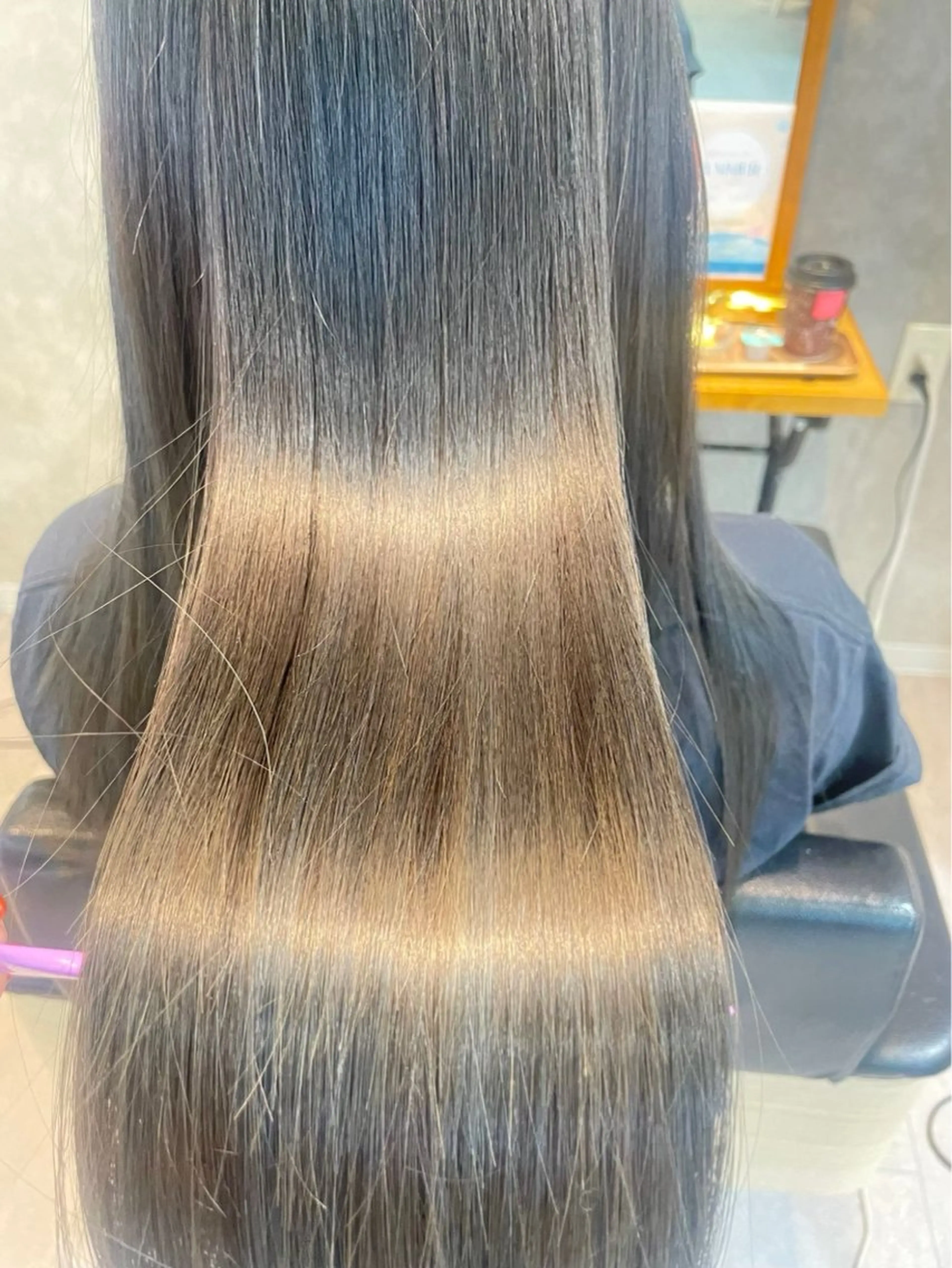 ロング トリートメント 縮毛矯正 野沢 知花のヘアスタイル