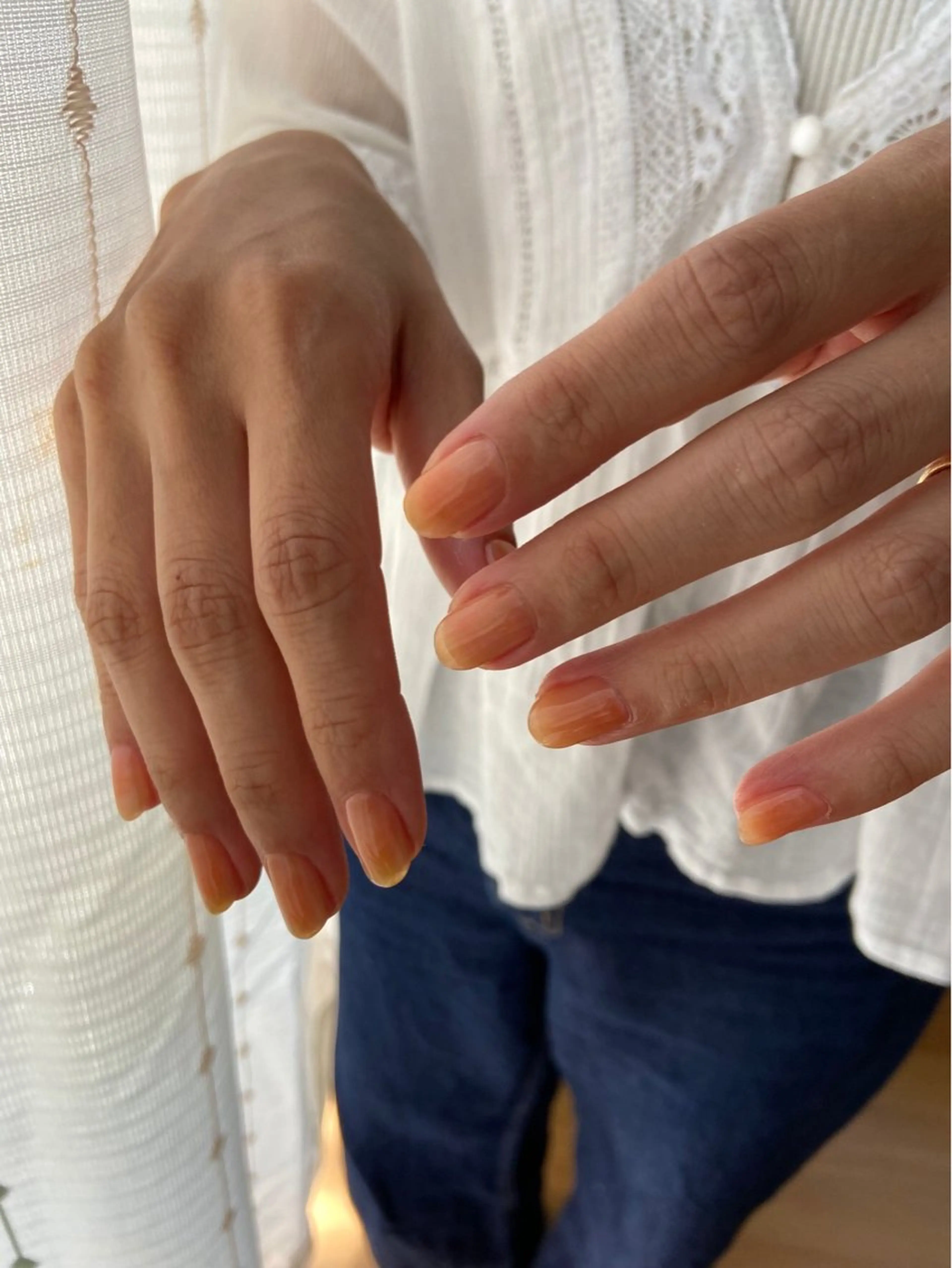 ネイル グリーン オレンジ sOt所属・【sOt】 sumiのネイルデザイン