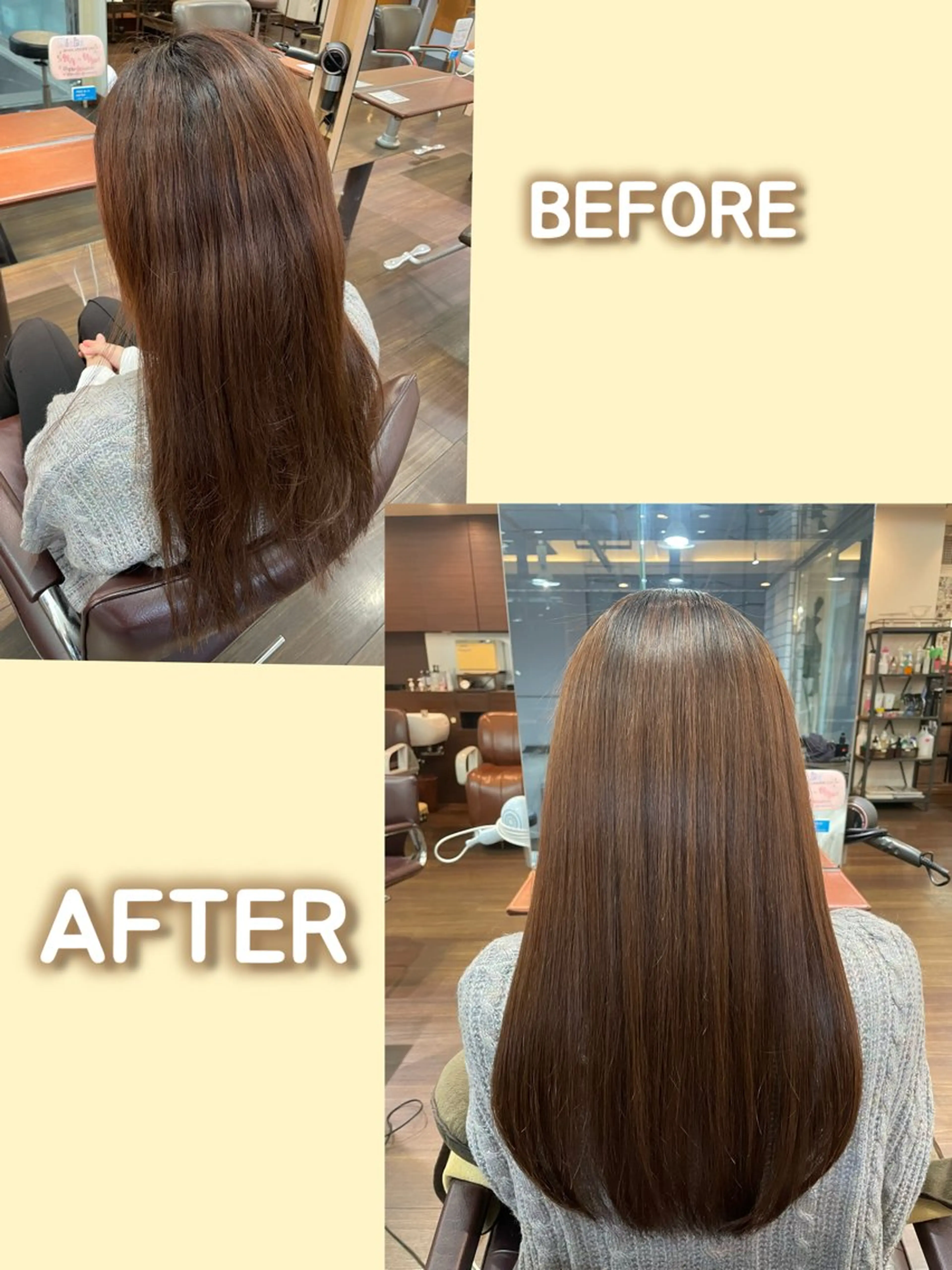 ✨️【人気No.2】ダメージレス縮毛矯正+プチトリートメント✨️の写真