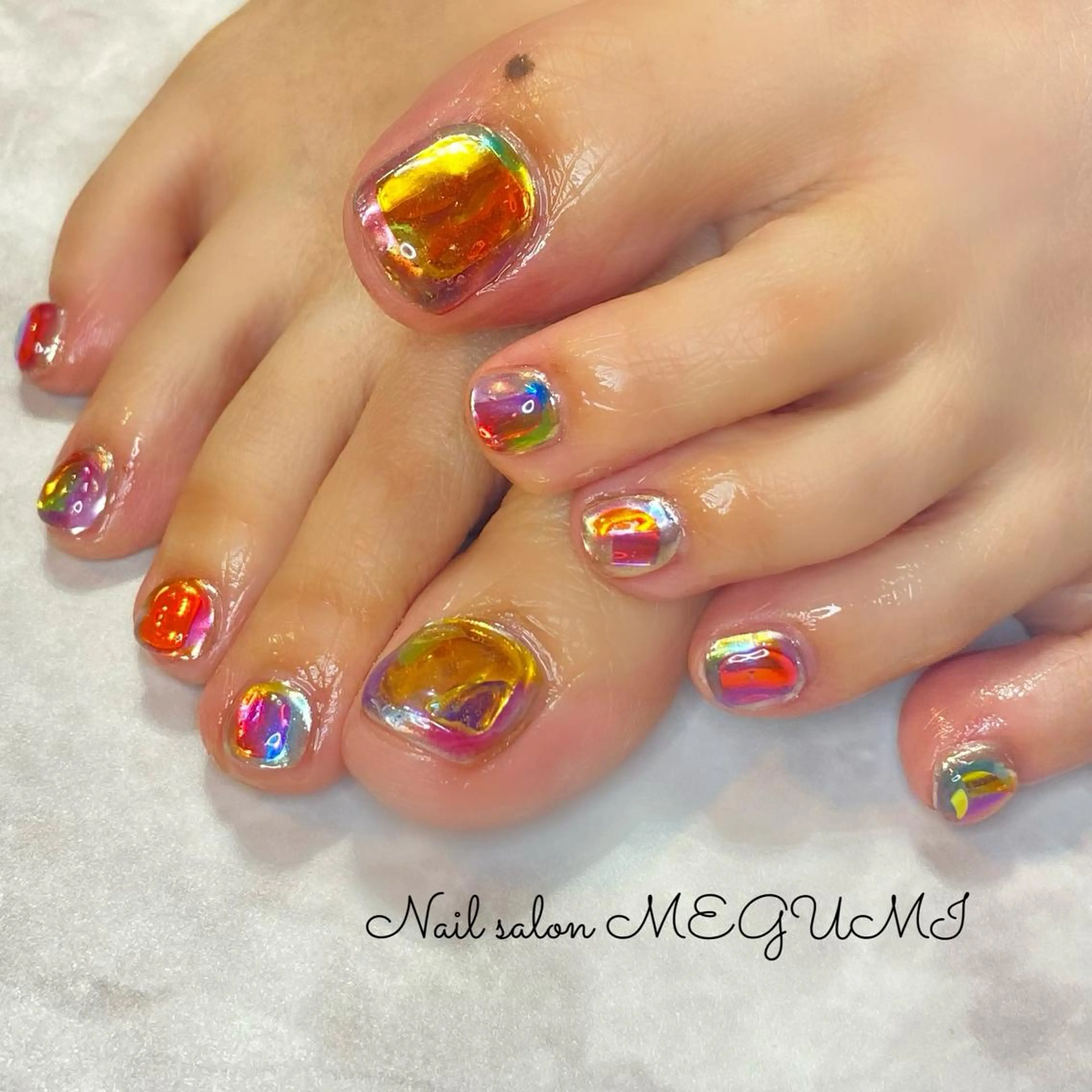 🦶持ち込みデザインゴージャス【オフあり】   ※施術目安180分の写真