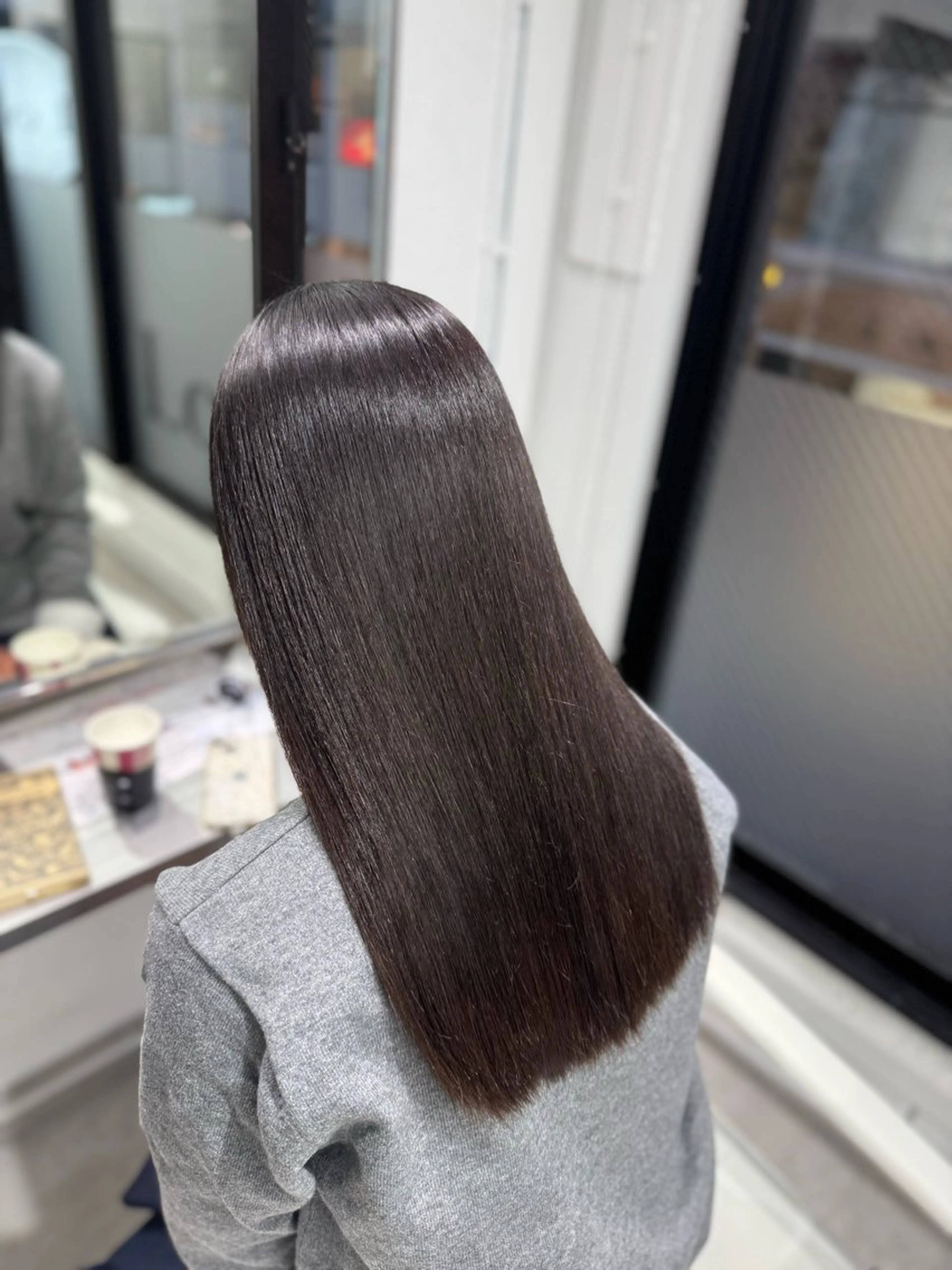 ロング カット 縮毛矯正 🕯コバ/レイヤー/ 透明感/縮毛🕯のヘアスタイル