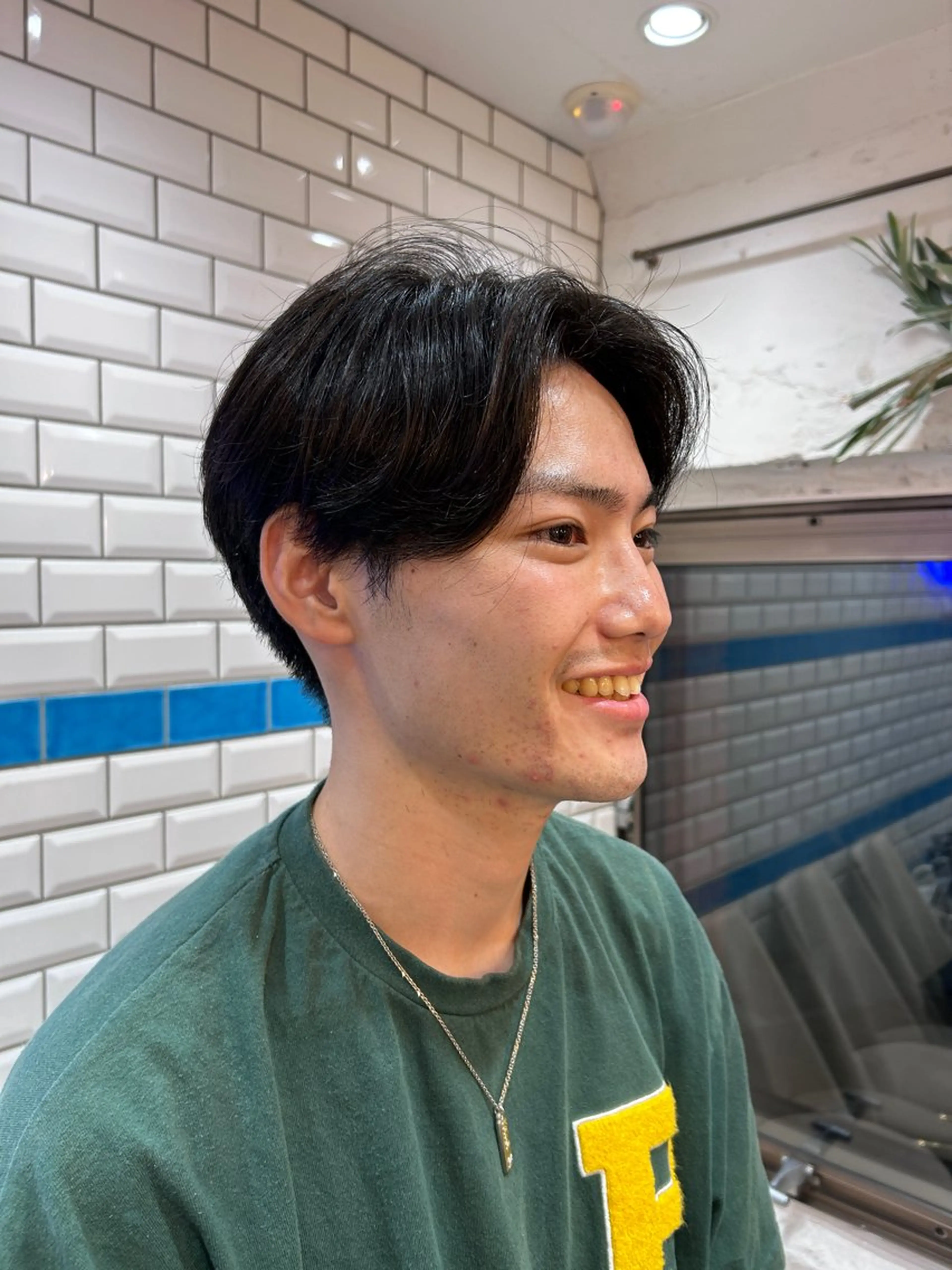 ショート パーマ メンズ メンズパーマ ニュアンスパーマ ボブ/レイヤーボブ/ 髪質改善/梶川 夏季のヘアスタイル