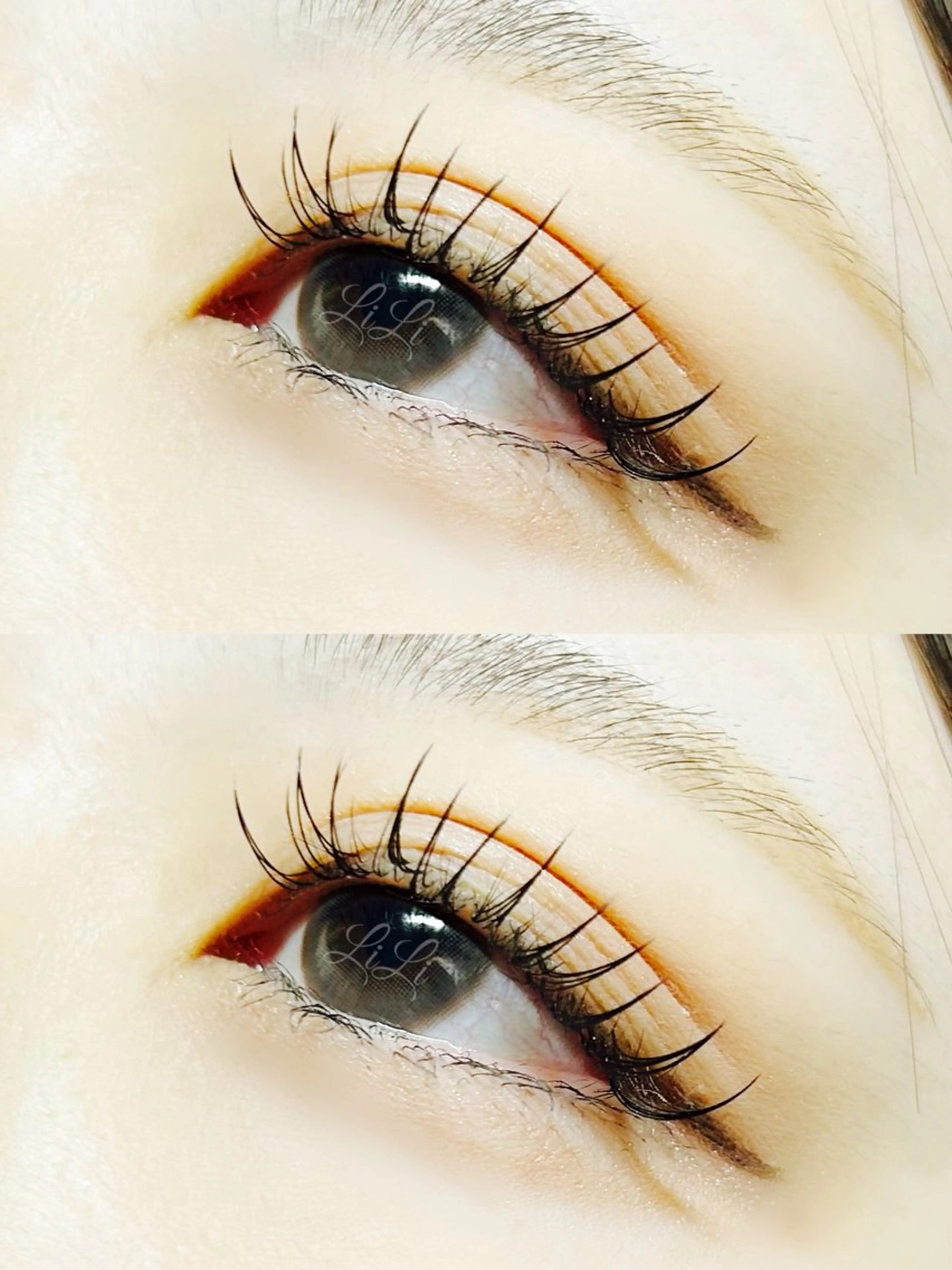 マツエク・マツパ Dカール フラットラッシュ まつげエクステLiLi所属・まつげエクステ LiLiのマツエク・マツパデザイン